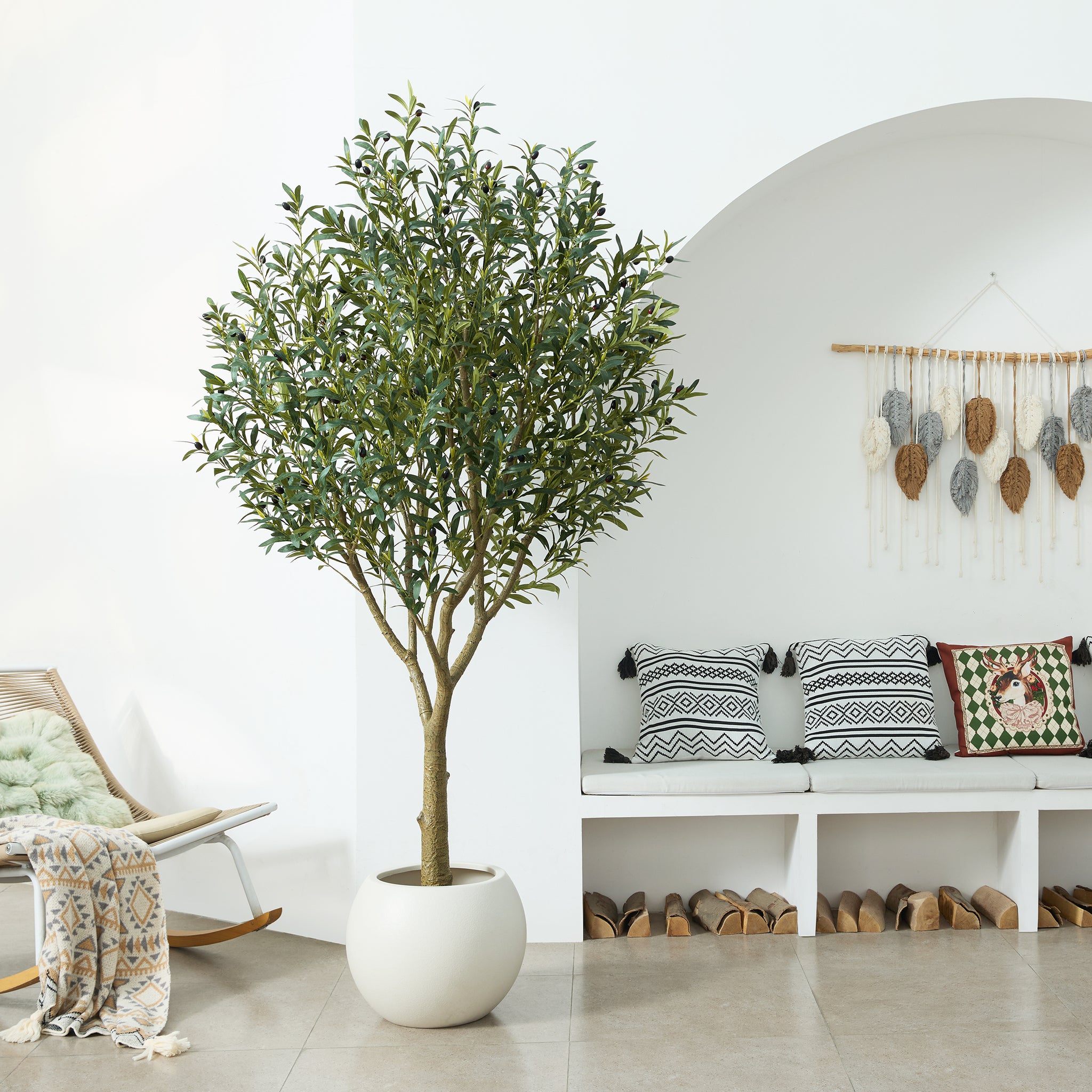olive zimmerpflanze VeriNatural 5/6/7/8FT Artificial Olive Tree UV Resistant for Indoor &  Outdoor （VN157）