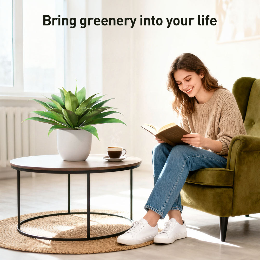 VeriNatural Artificial Agave Succulent Plants โ 28โ Large Faux Agave Stems, Realistic Indoor & Outdoor Decorative Plants for Home & Office (2-Pack)