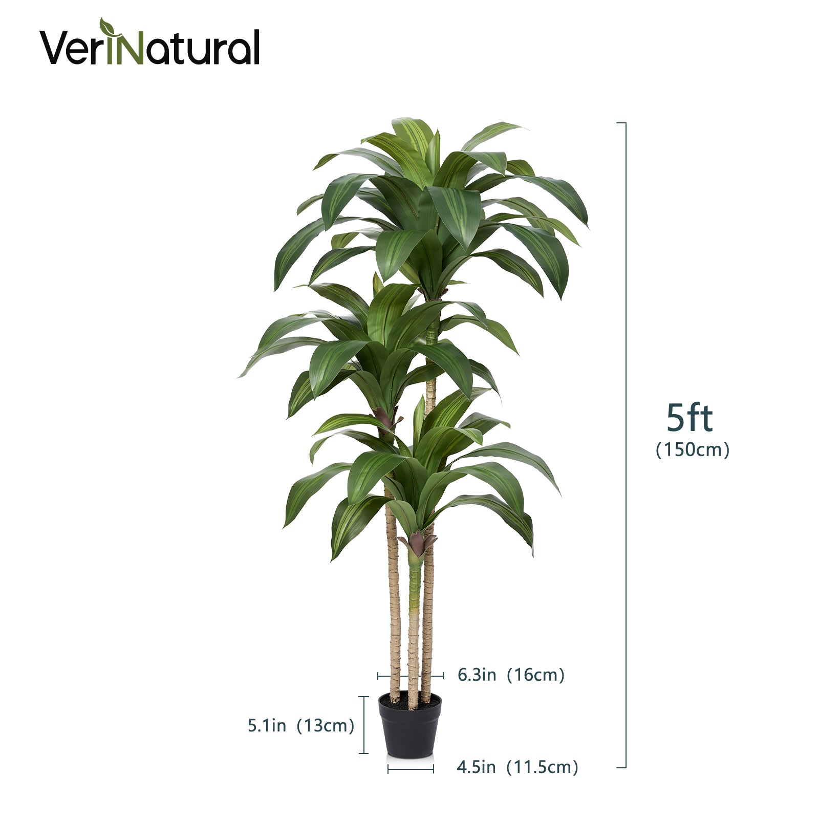5FT Artificial Dracaena Tree
