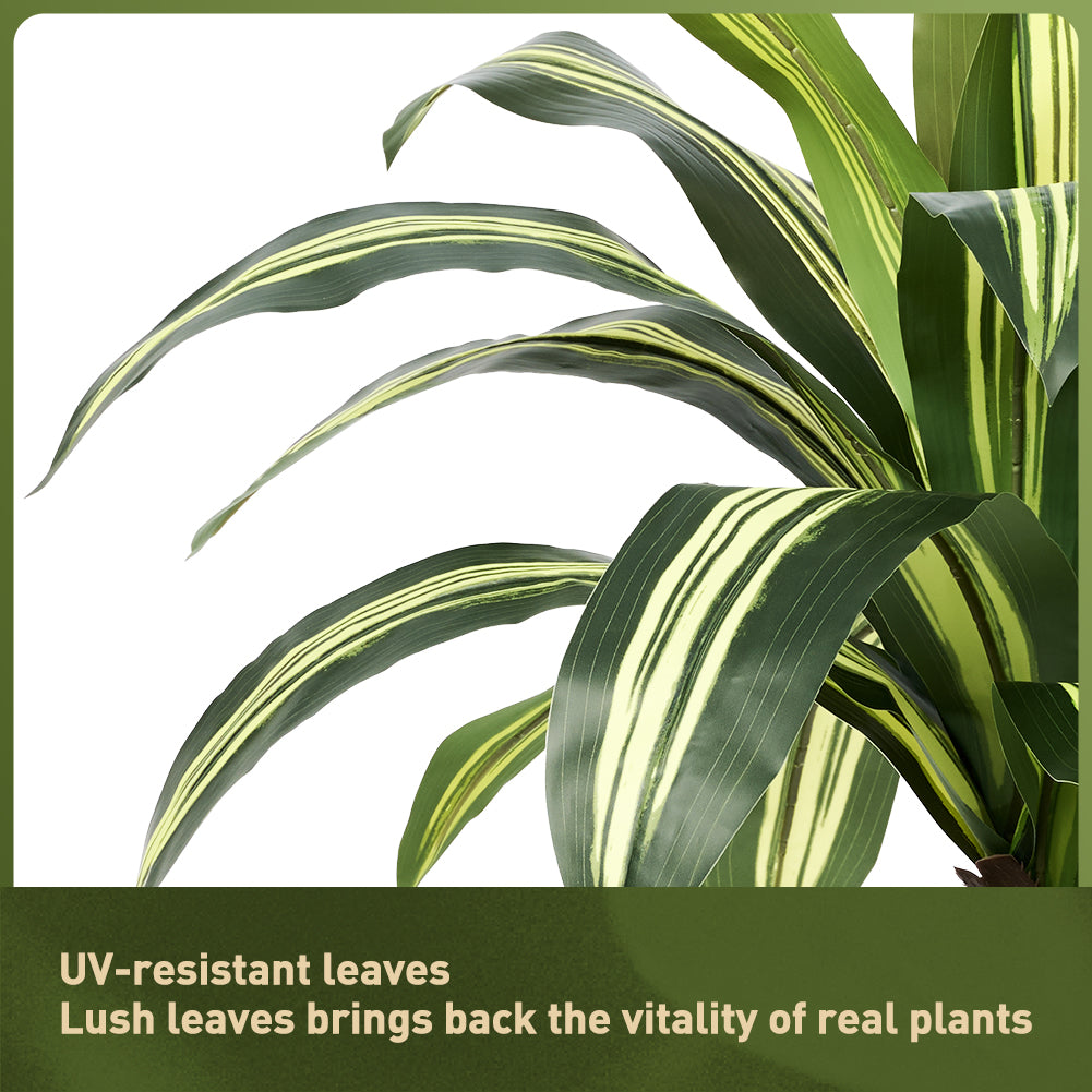 VeriNatural 4/5/6FT Artificial Dracaena Tree UV Resistant for Indoor & Outdoor (VN123)