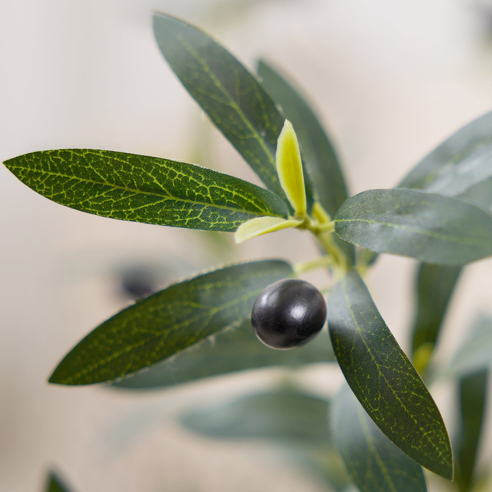 VeriNatural 5/6/7FT Natural Trunk Artificial Olive Tree UV Resistant with Black/White Taper Planter for Indoor & Outdoor(VN133)