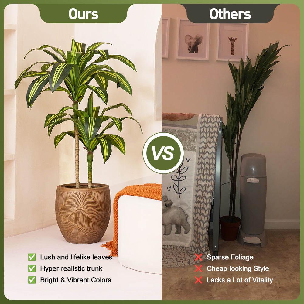 VeriNatural 4/5/6FT Artificial Dracaena Tree UV Resistant for Indoor & Outdoor (VN123)