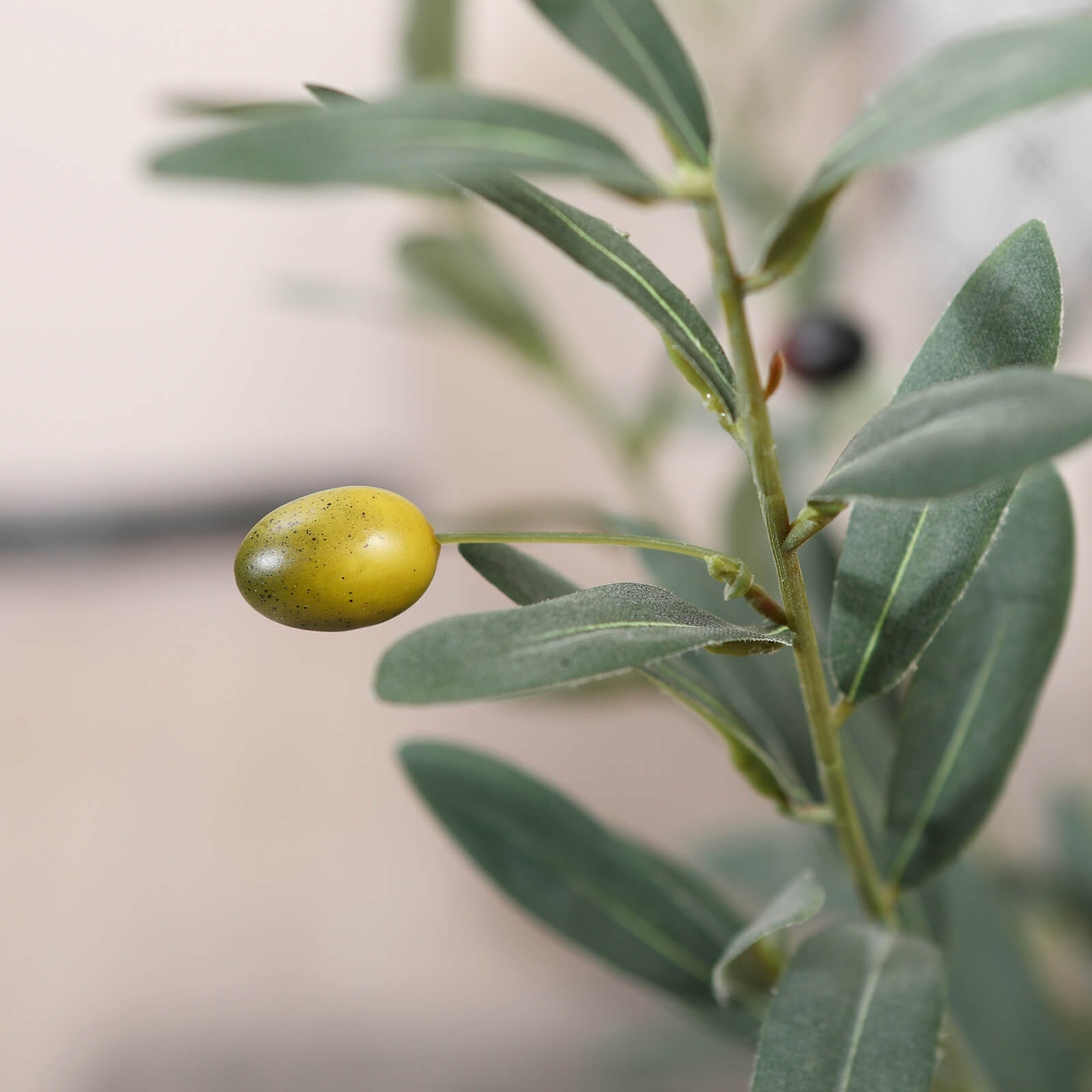 VeriNatural 5/6/7FT Artificial Olive Tree with White Planter for Indoor