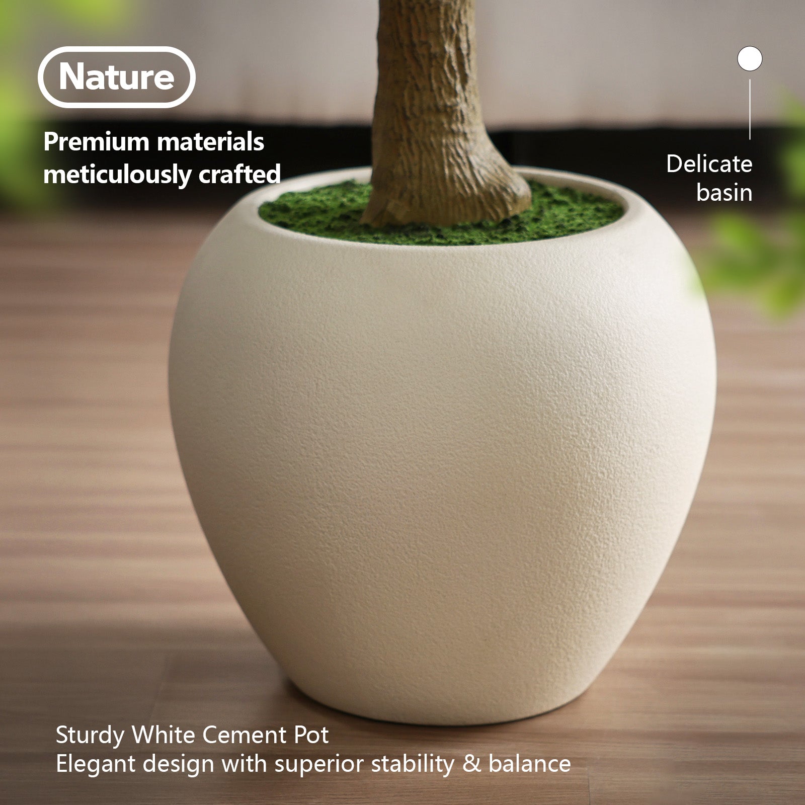 VeriNatural 8FT Artificial Olive Tree – Realistic Tall Faux Olive Tree with UV-Resistant Leaves & Fruits, White Round Planter, Indoor & Outdoor Home, Office & Living Room Decor (VN210)