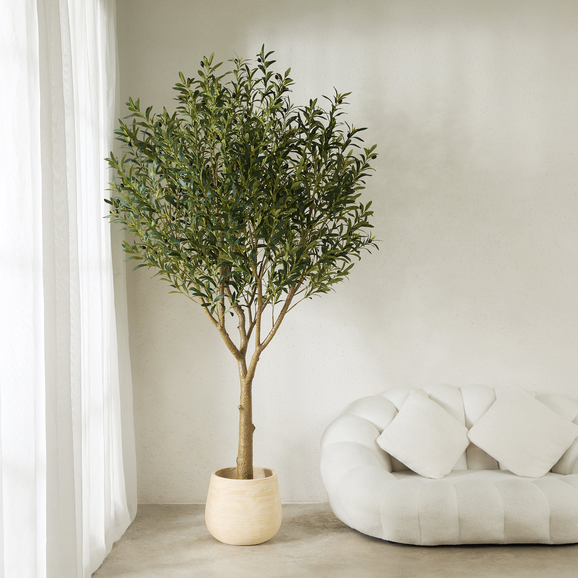 VeriNatural 5/6/7/8FT Artificial Olive Tree UV Resistant for Indoor & Outdoor (VN157)