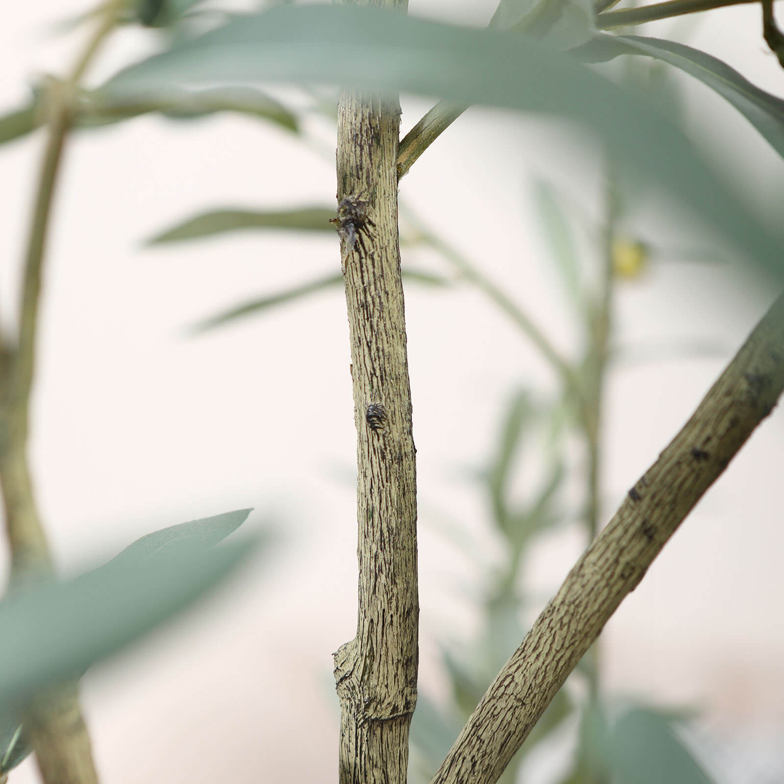 VeriNatural 5/6/7FT Artificial Olive Tree with White Planter for Indoor