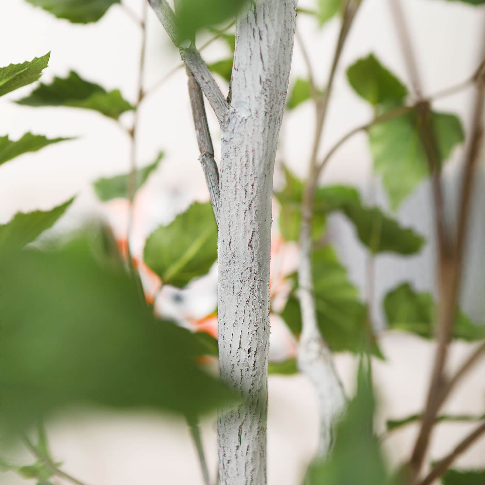 VeriNatural 5/6/7FT Artificial Birch Tree with Black Planter for Indoor