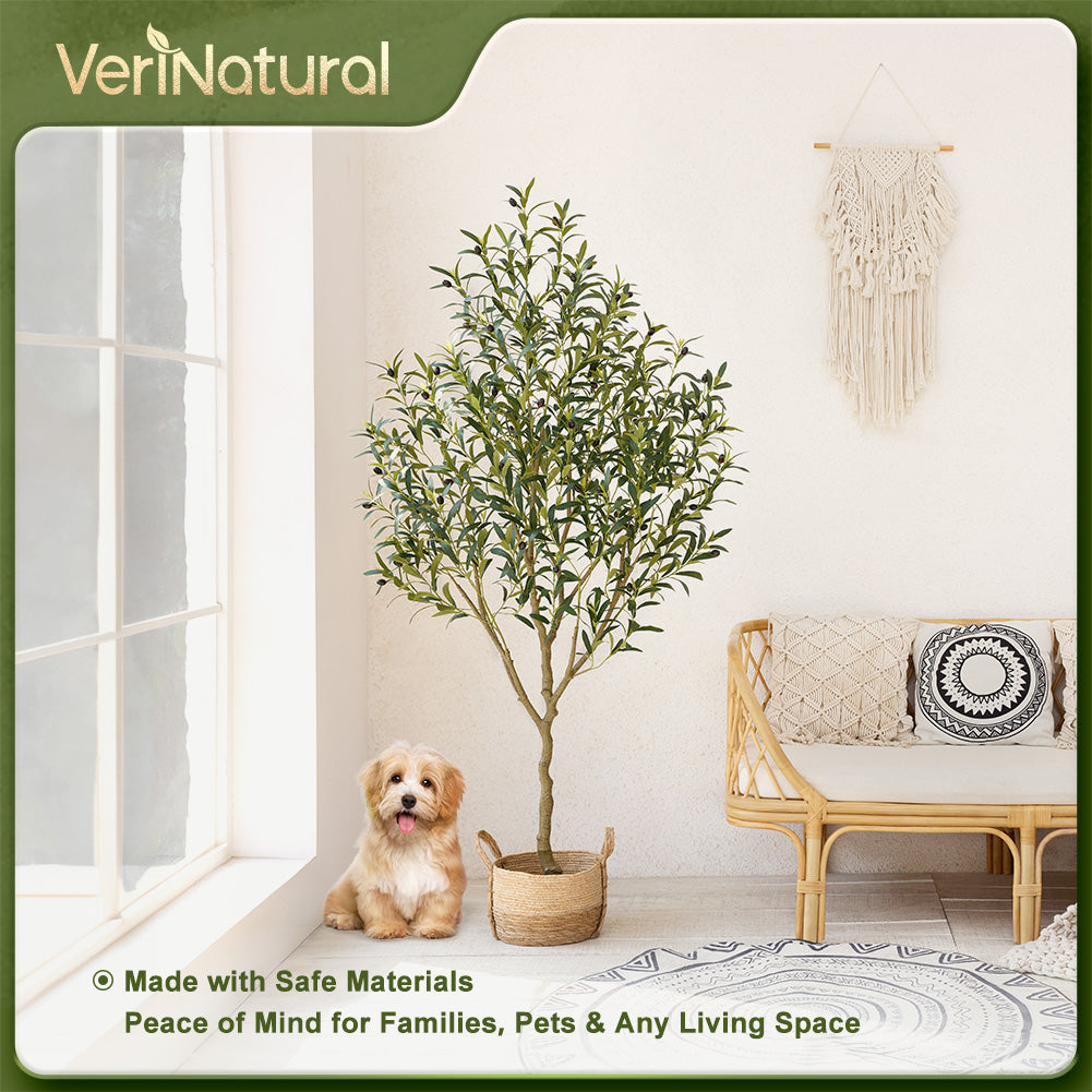 VeriNatural 4/5/6FT Artificial Olive Tree UV Resistant for Indoor & Outdoor (VN126)