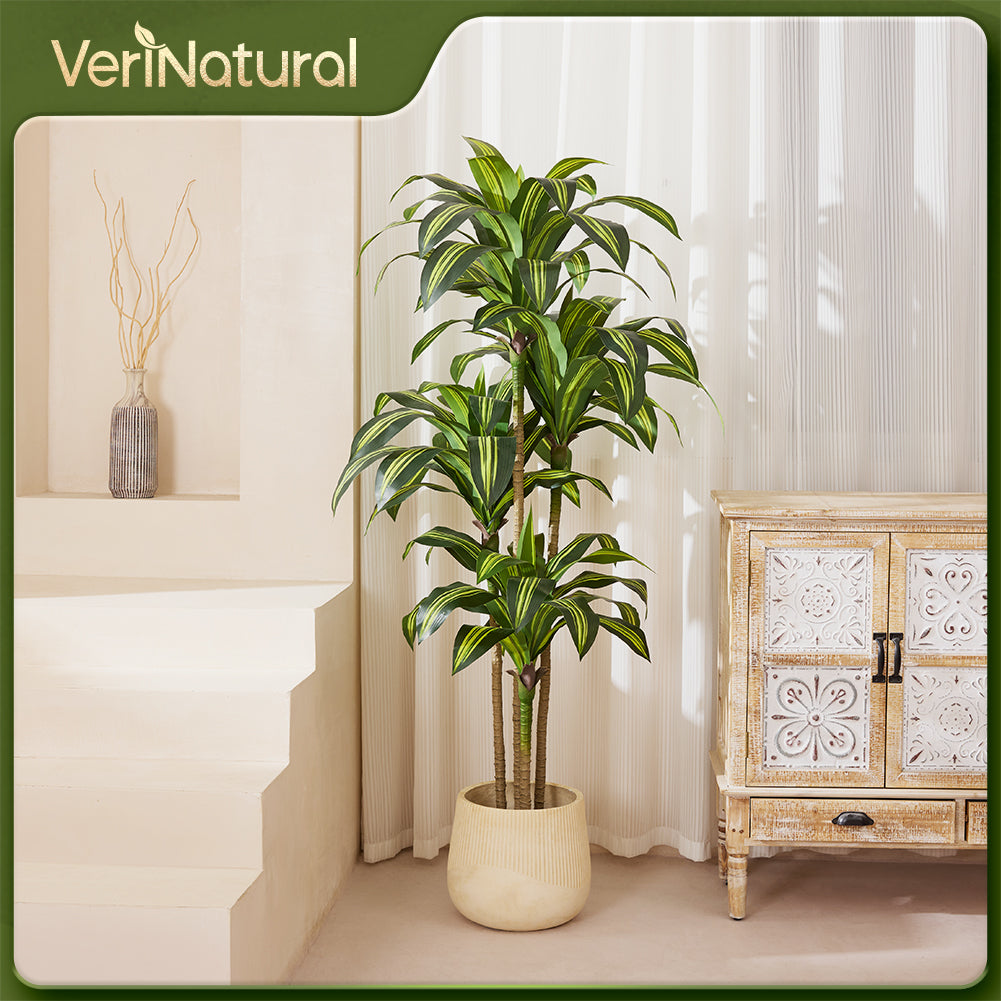 VeriNatural 4/5/6FT Artificial Dracaena Tree UV Resistant for Indoor & Outdoor (VN123)