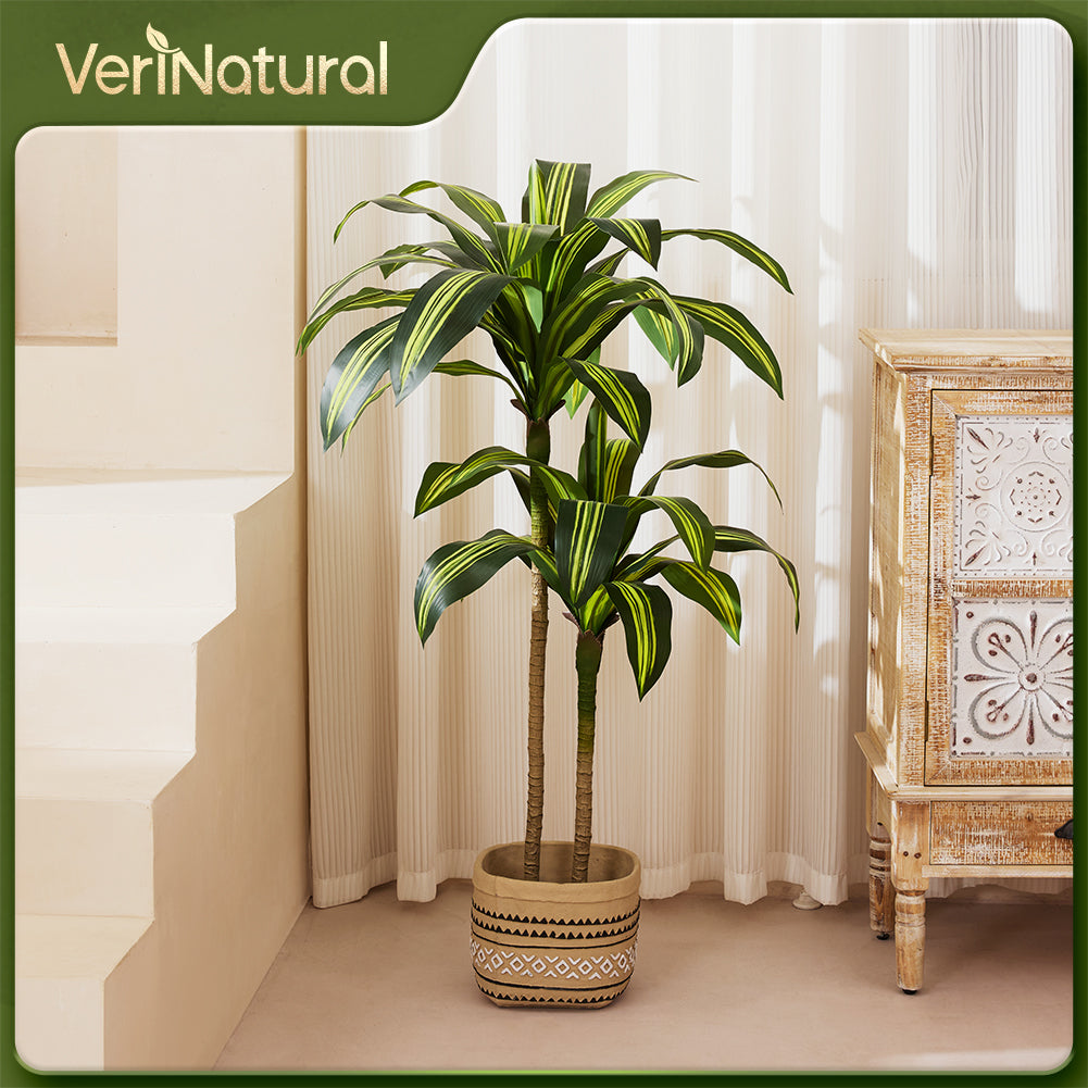 VeriNatural 4/5/6FT Artificial Dracaena Tree UV Resistant for Indoor & Outdoor (VN123)