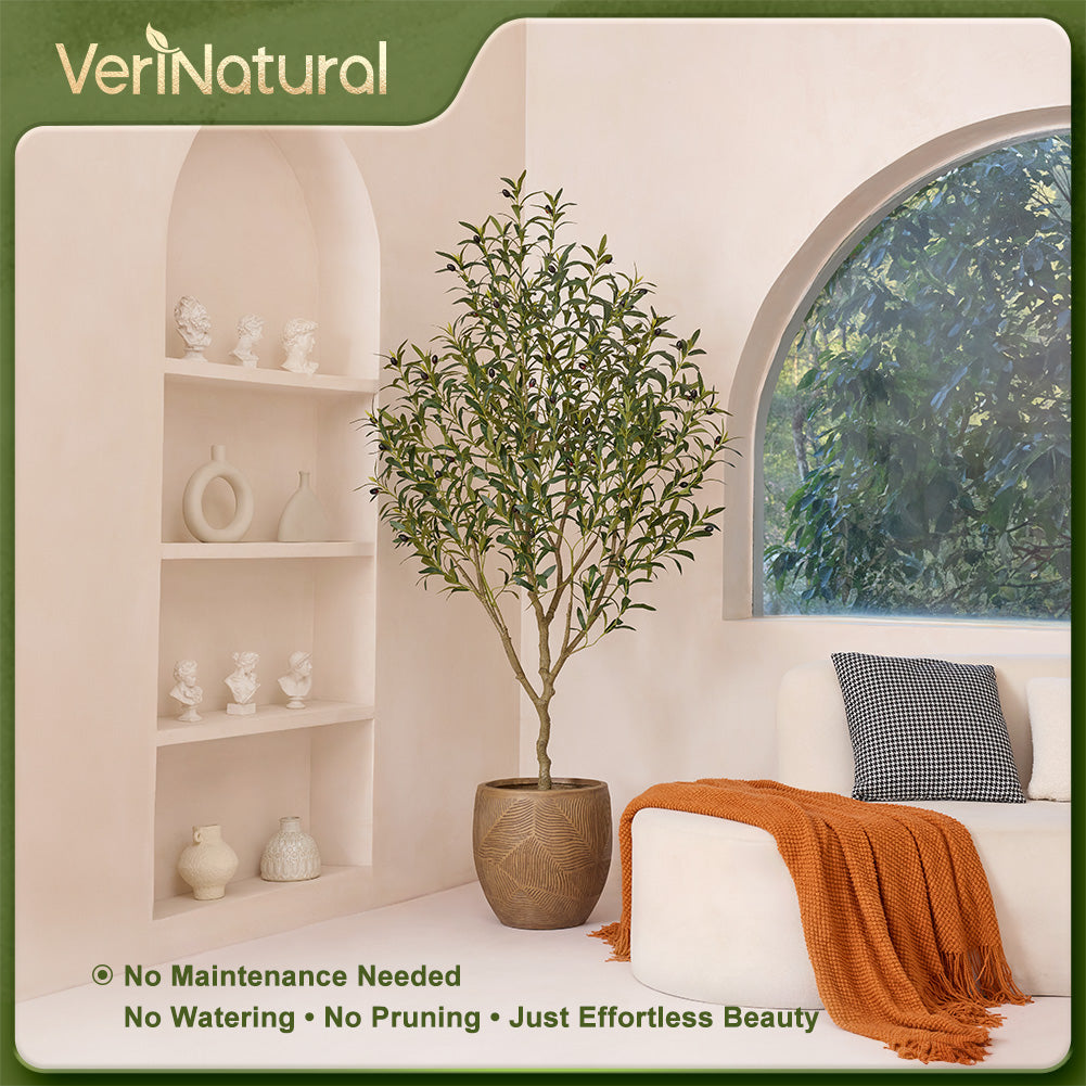 VeriNatural 4/5/6FT Artificial Olive Tree UV Resistant for Indoor & Outdoor (VN126)