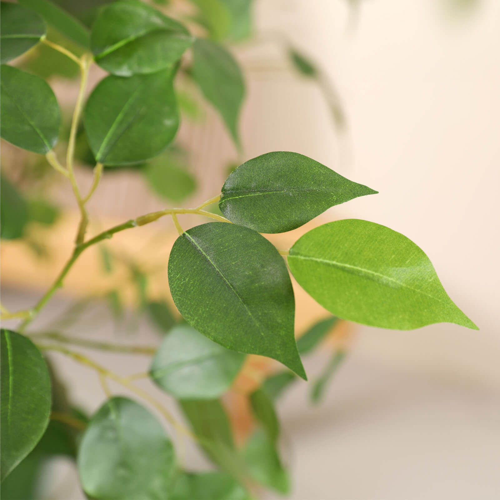 VeriNatural 7FT Artificial Ficus Tree with Gray Oval Planter for Indoor & Outdoor