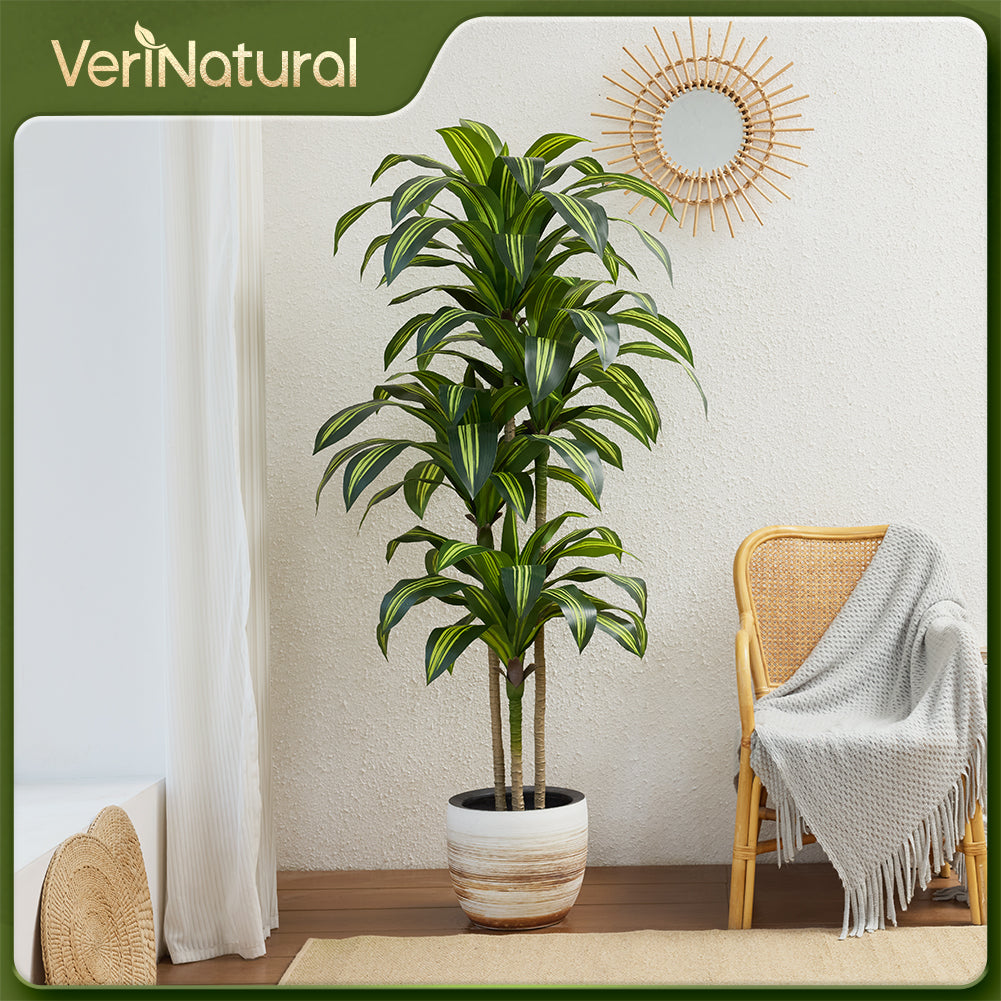 VeriNatural 4/5/6FT Artificial Dracaena Tree UV Resistant for Indoor & Outdoor (VN123)