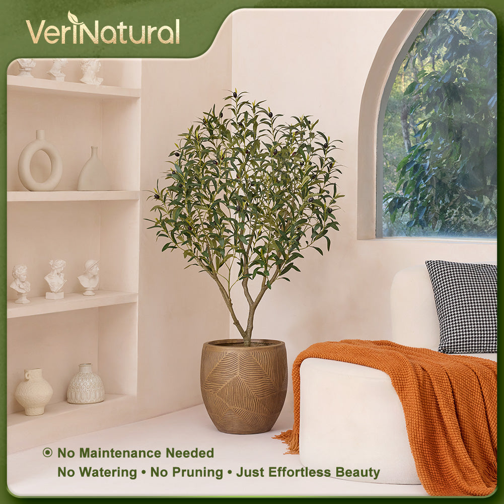VeriNatural 4/5/6FT Artificial Olive Tree UV Resistant for Indoor & Outdoor (VN126)