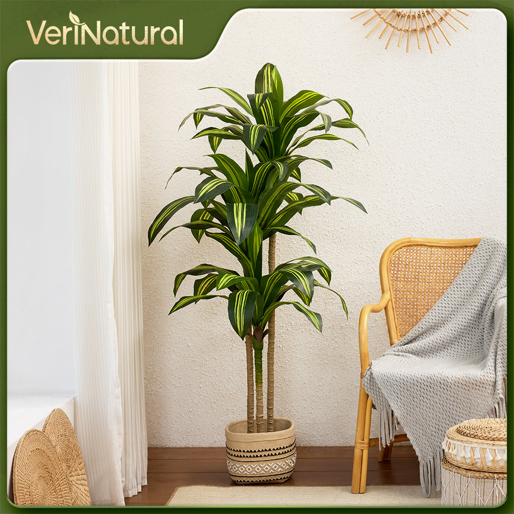 VeriNatural 4/5/6FT Artificial Dracaena Tree UV Resistant for Indoor & Outdoor (VN123)