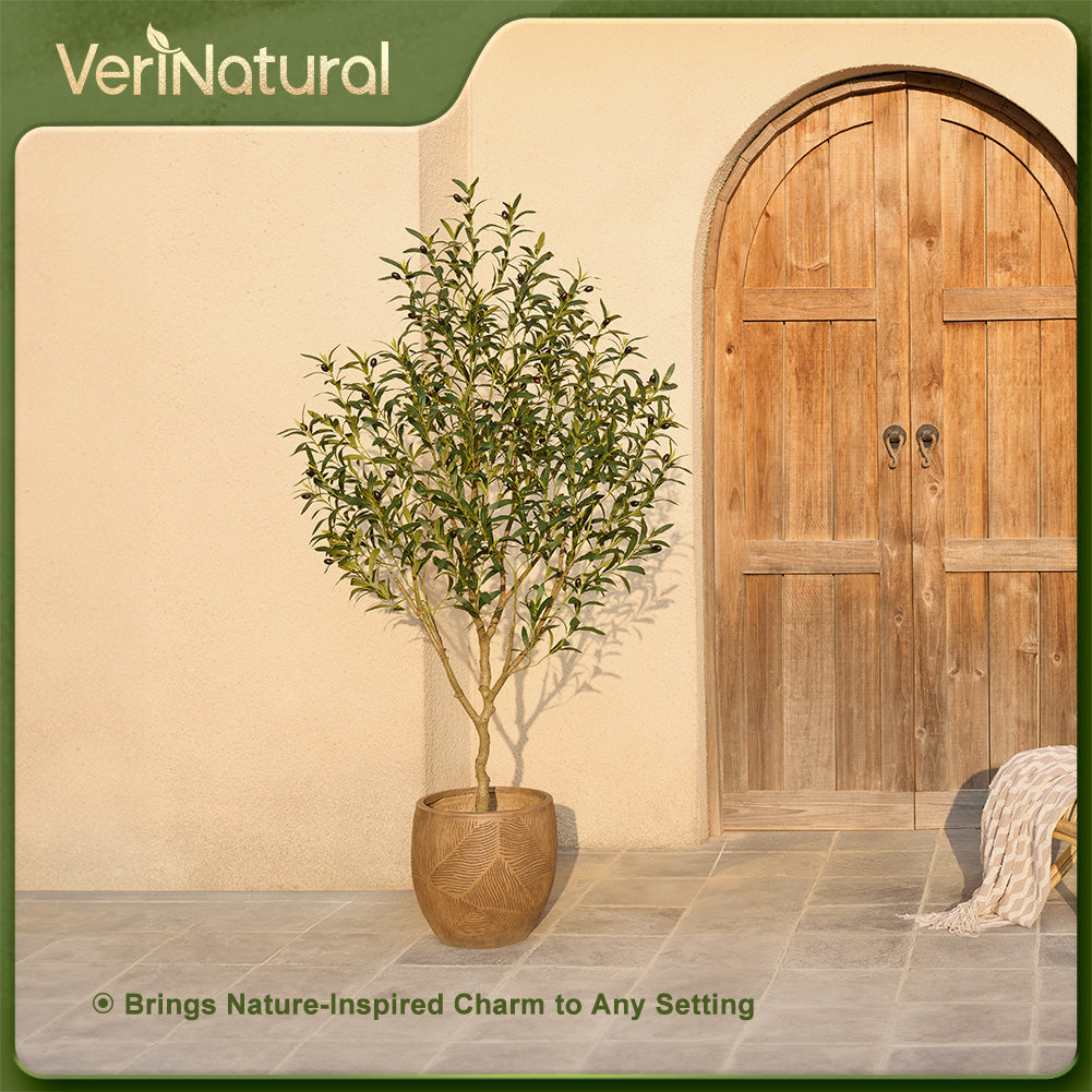VeriNatural 4/5/6FT Artificial Olive Tree UV Resistant for Indoor & Outdoor (VN126)