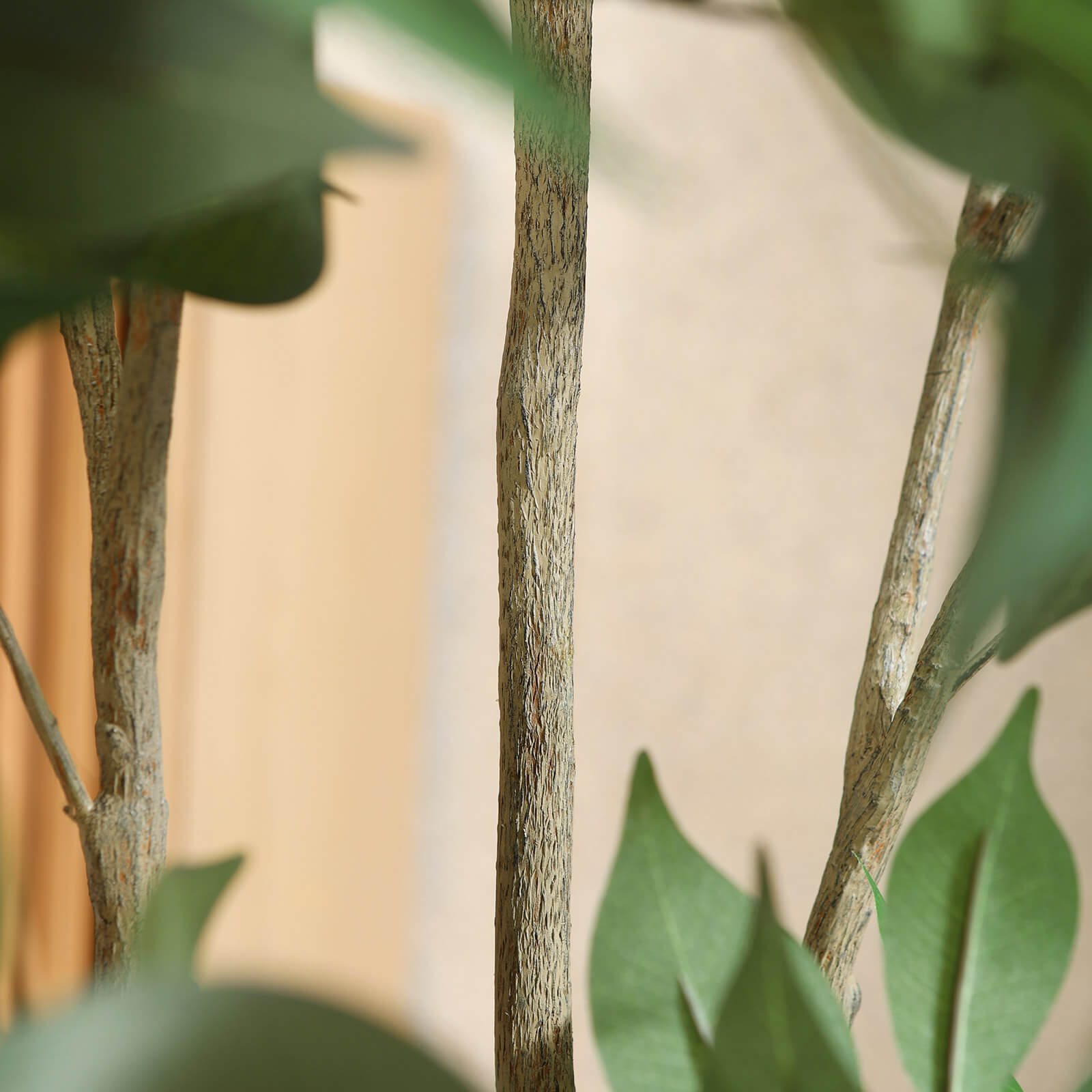 VeriNatural 5/6/7FT Green Artificial Ficus Tree with White Planter for Indoor