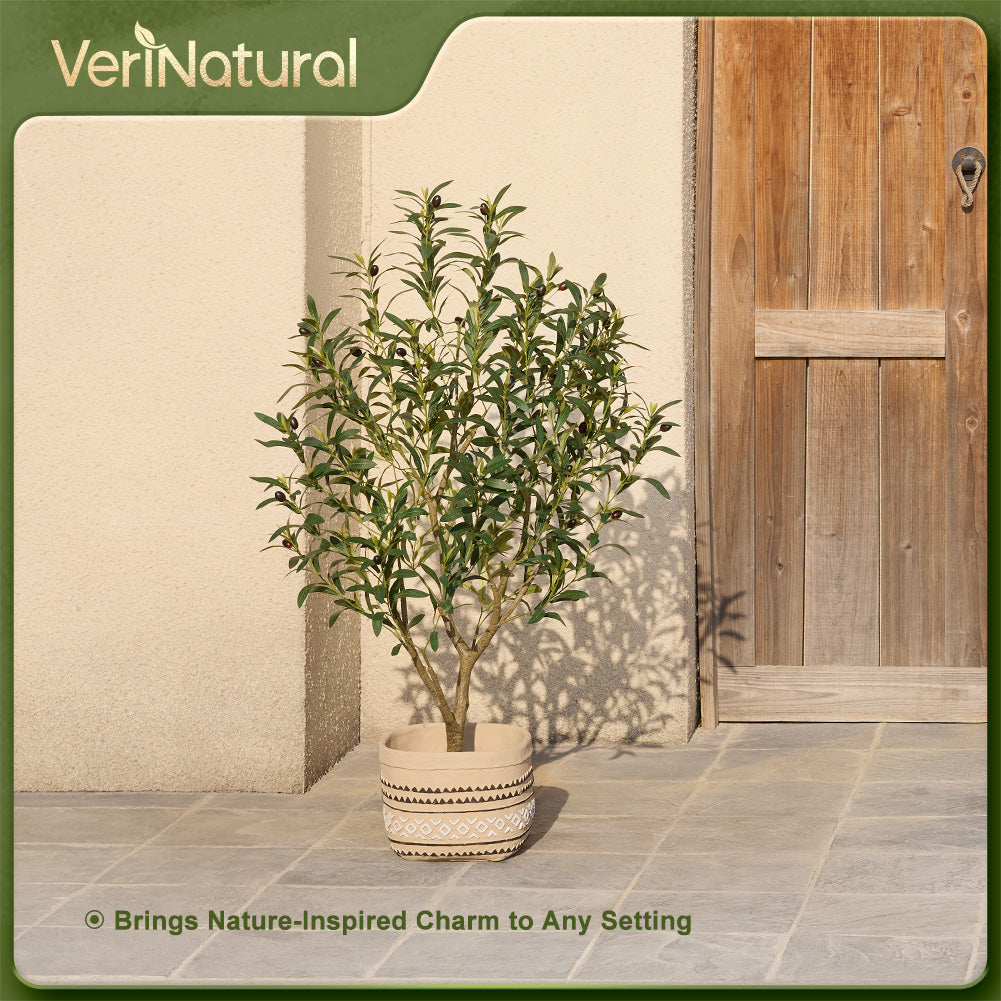 VeriNatural 4/5/6FT Artificial Olive Tree UV Resistant for Indoor & Outdoor (VN126)