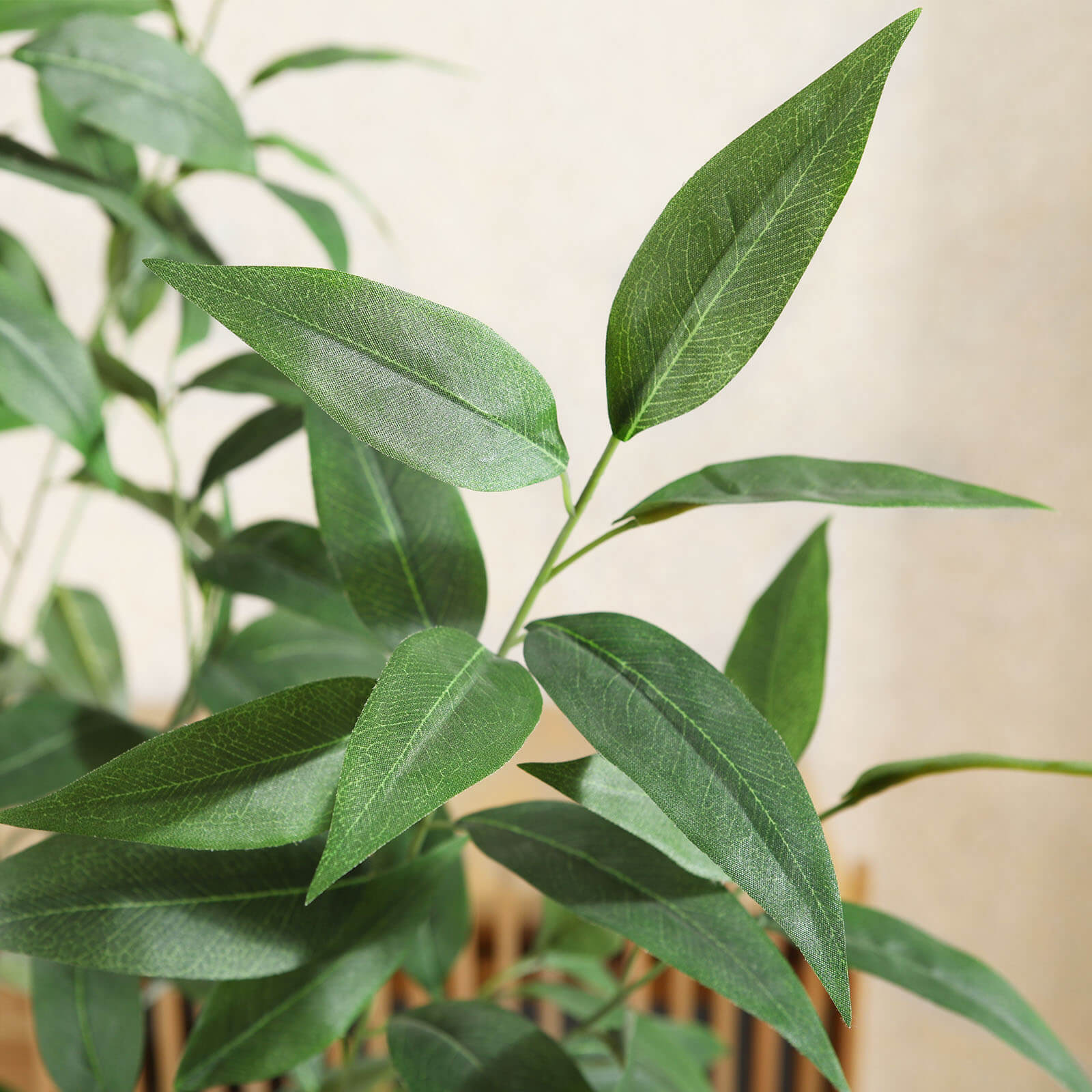 VeriNatural 5/6/7FT Artificial Eucalyptus Tree with White Planter for Indoor