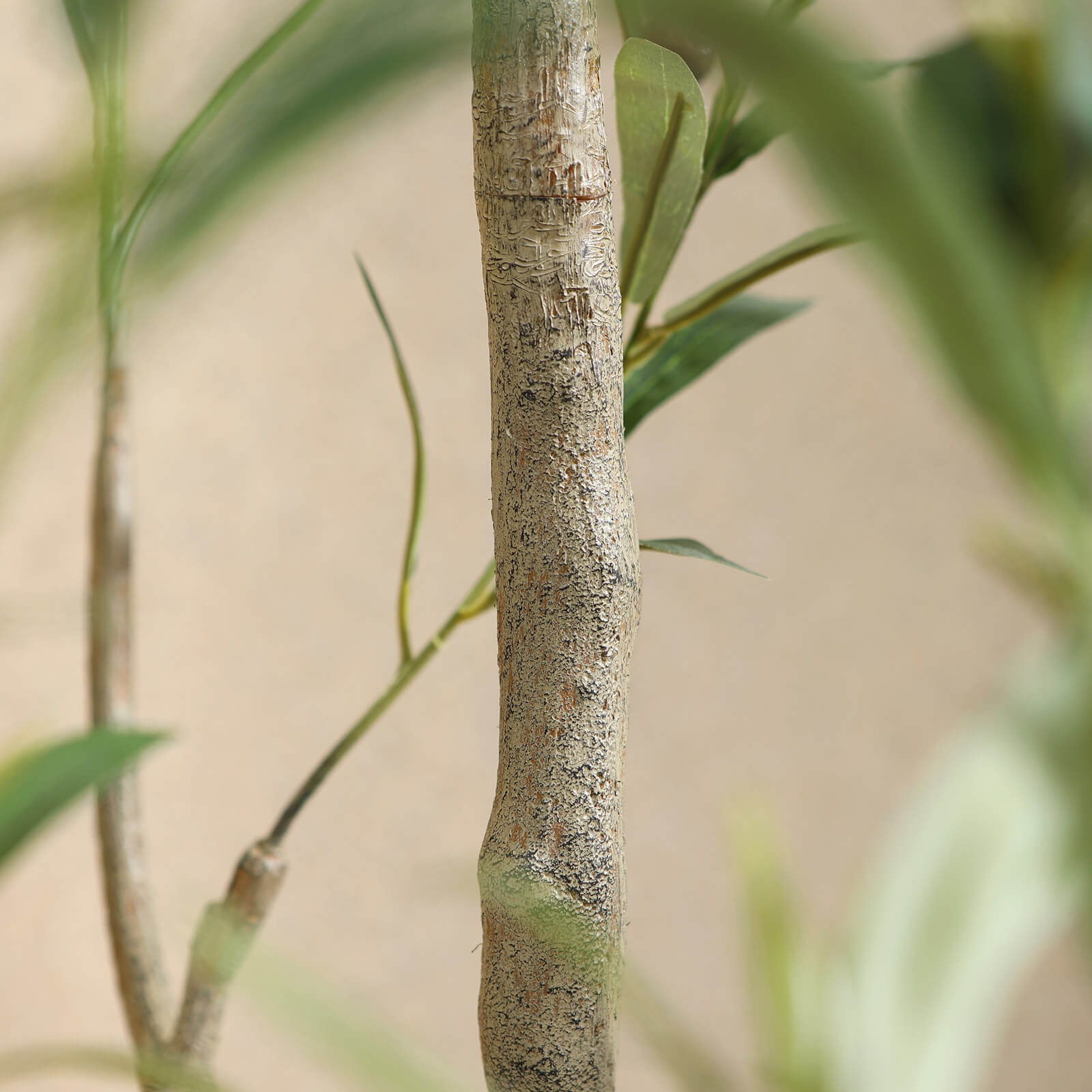 VeriNatural 5/6/7FT Large Artificial Olive Tree with White Planter for Indoor