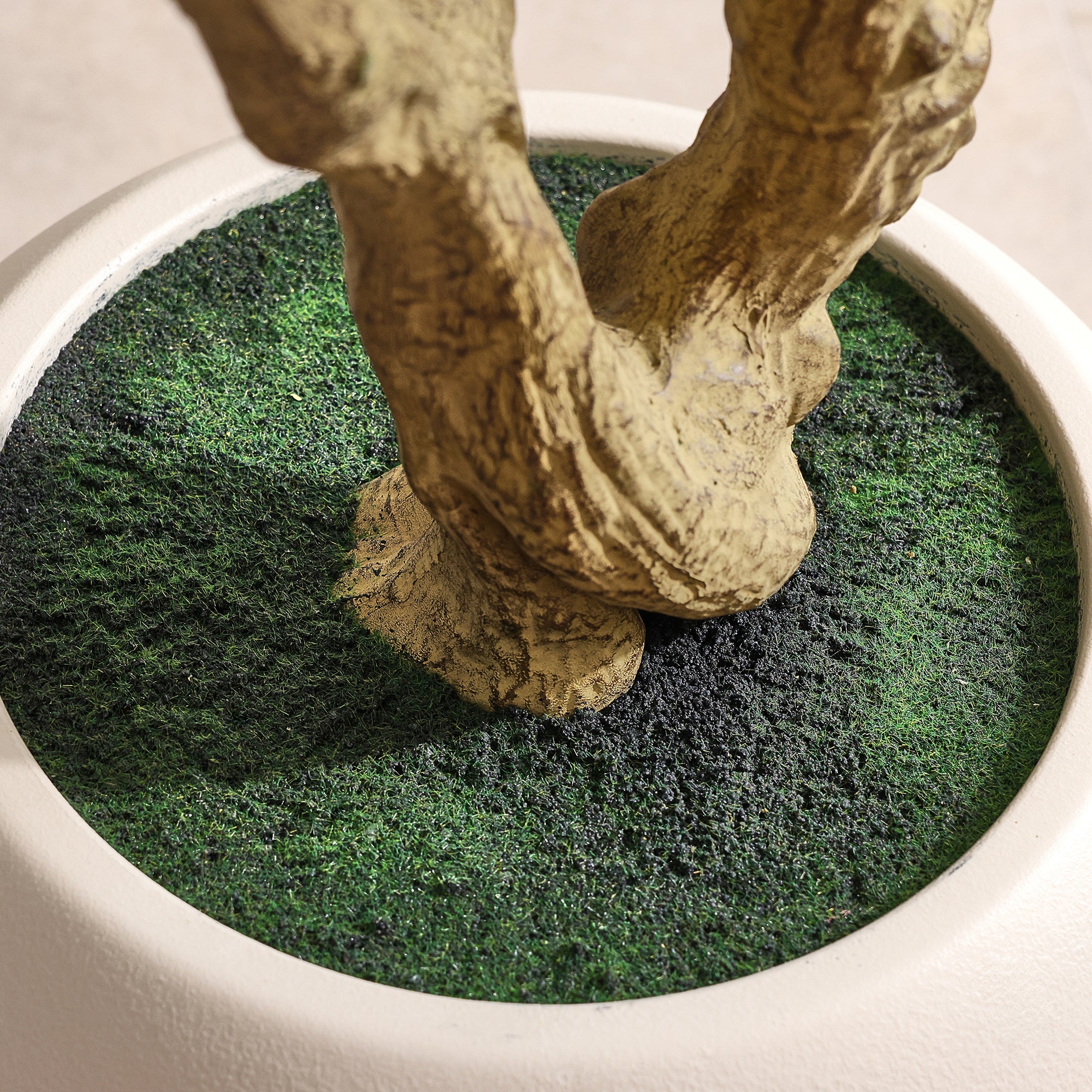 VeriNatural 8FT Faux Olive Tree with 18in White Planter, Tall Artificial Olive Plant with Lifelike Fruits for Indoor Home Office Decor(VN205)