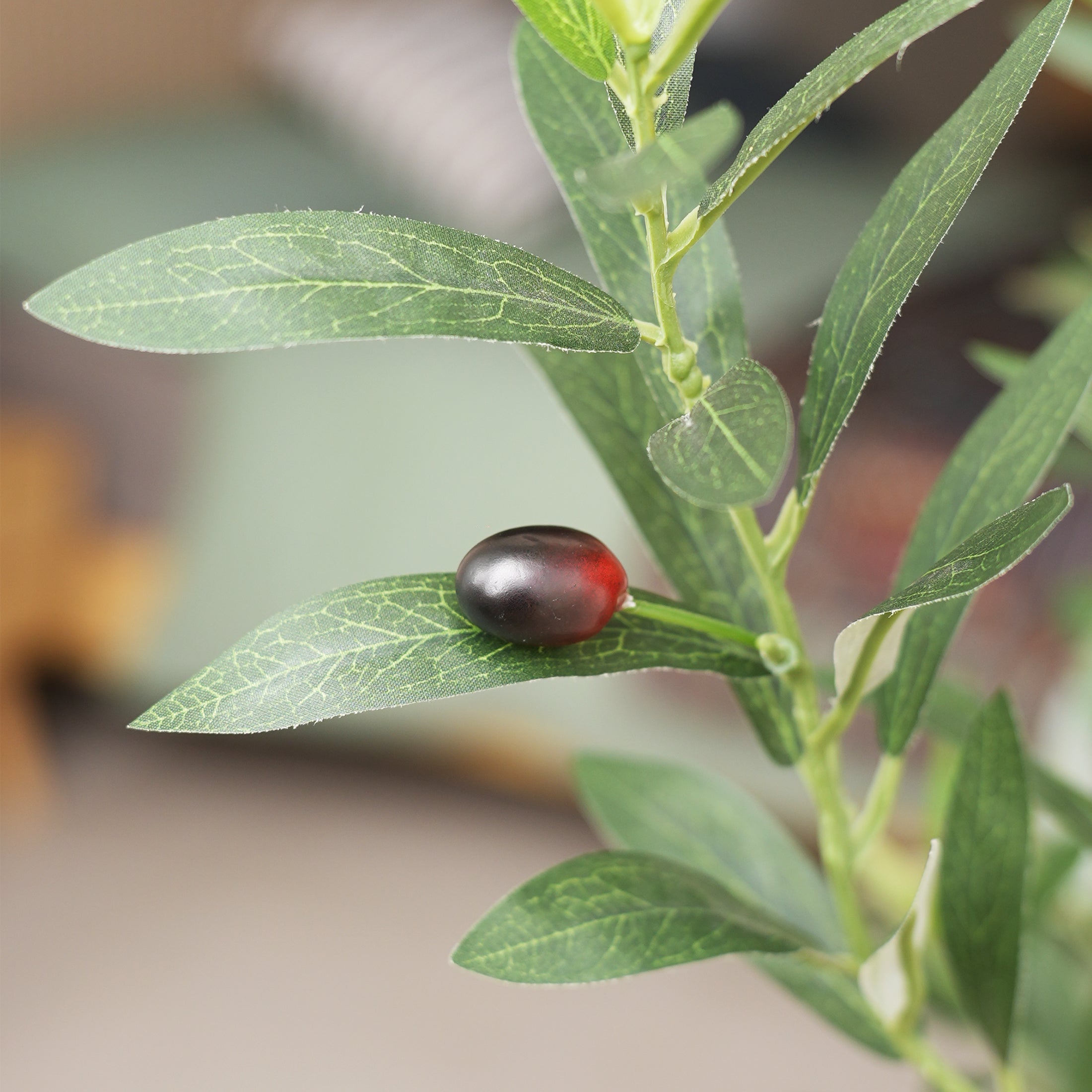 VeriNatural 8FT Faux Olive Tree with 18in White Planter, Tall Artificial Olive Plant with Lifelike Fruits for Indoor Home Office Decor๏ผVN205๏ผ