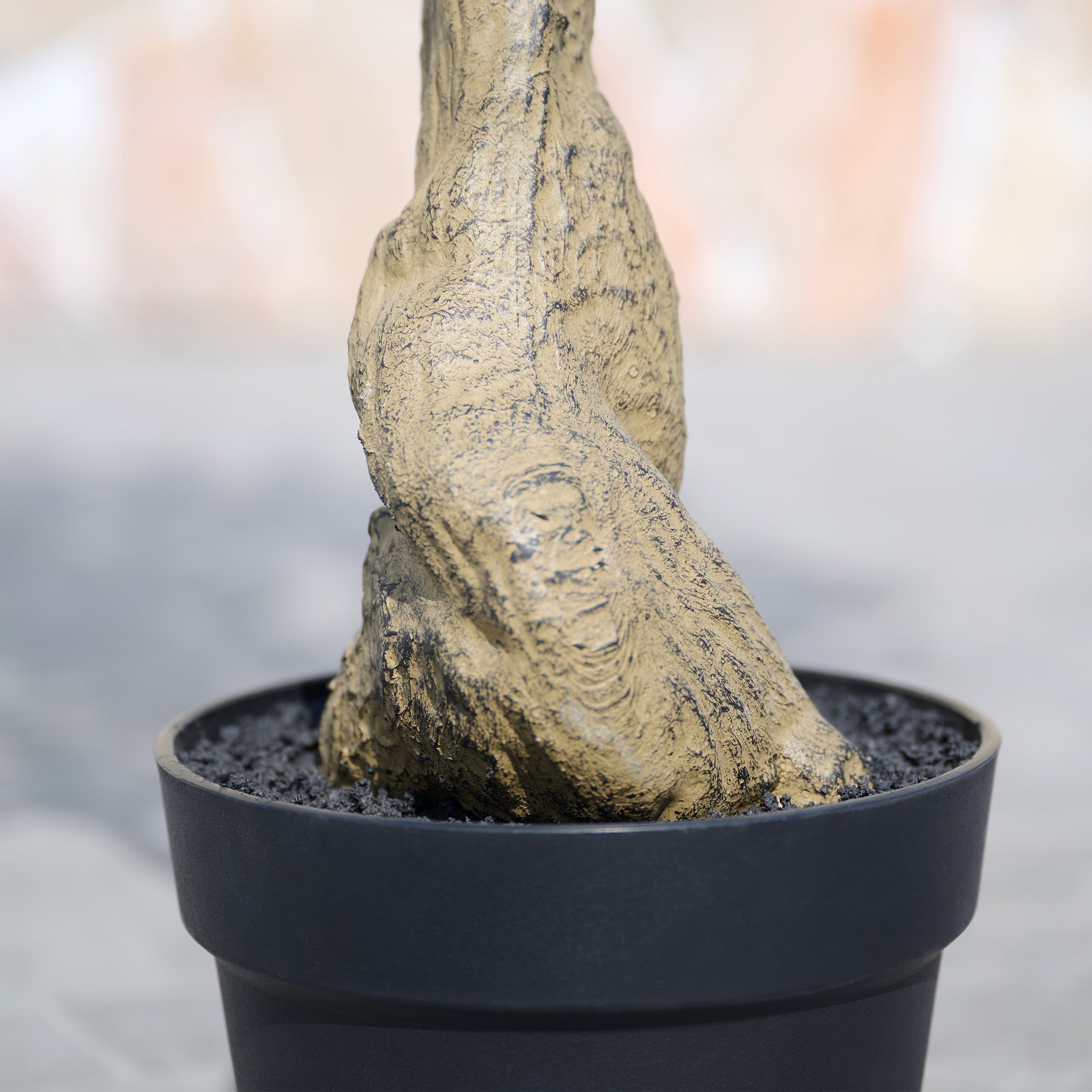 VeriNatural 5/6/7FT UV Resistant and Full-bodied Artificial Olive Tree with Black Planter for Indoor & Outdoor(VN154)