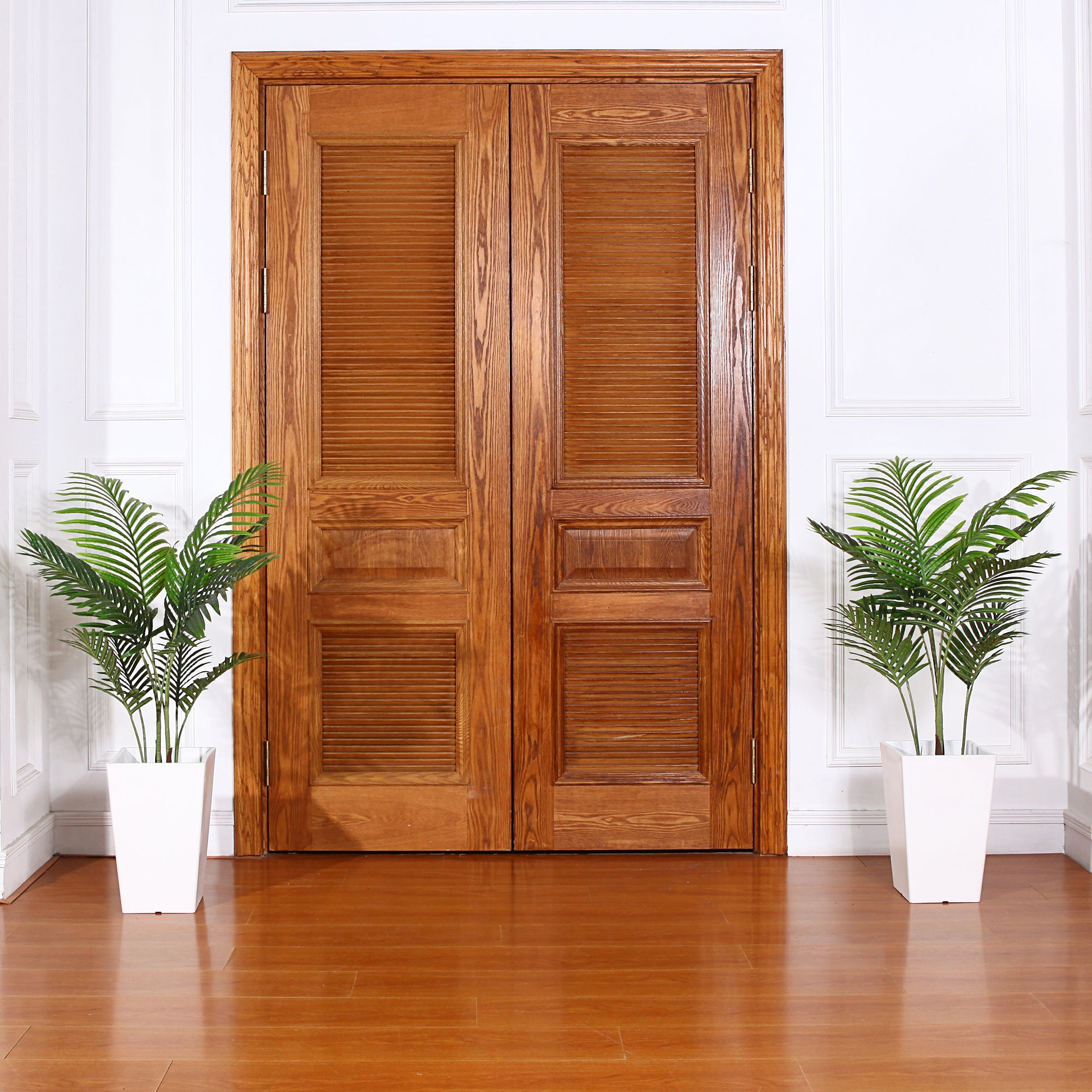 VeriNatural 3.6FT / 4.6FT Artificial Paradise Palm Tree Realistic Faux Palm Plant, Indoor Home Décor, Black Nursery Pot, No Maintenance Needed