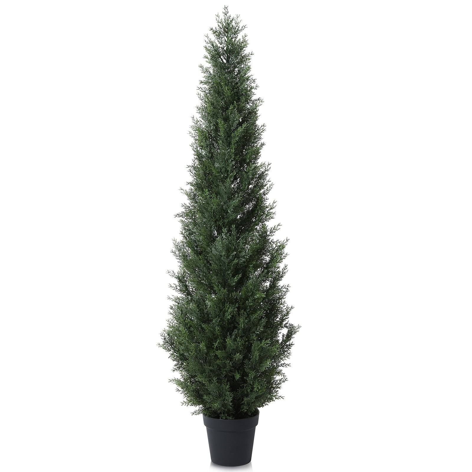 Set of 2 VeriNatural 3/4/5FT Fir Tree Christmas Decor, Artificial Cedar Trees for Home Porch Decor