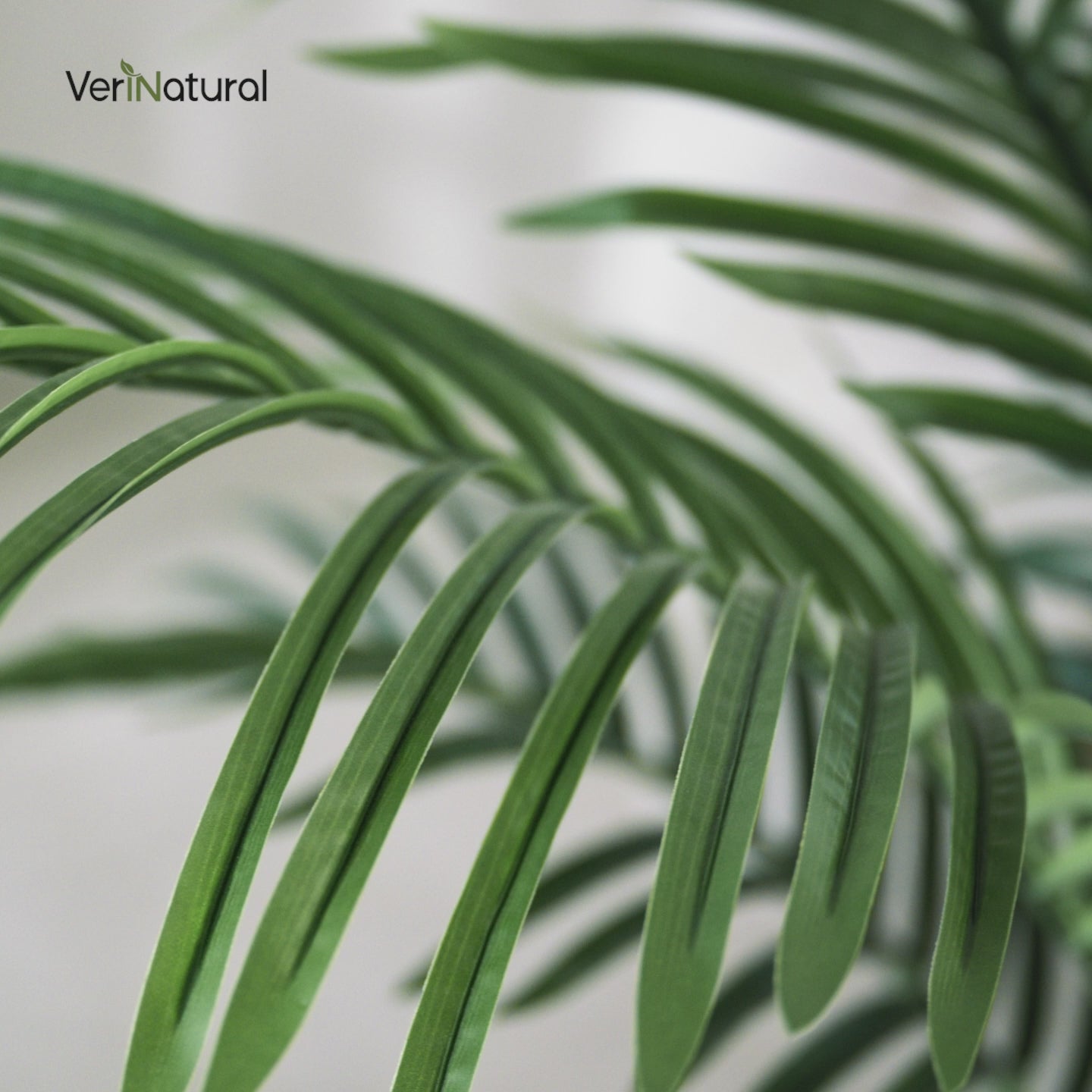 VeriNatural 4FT Mixed Fern and Plam Artificial Plants with Black/White Taper Planter for Indoor & Outdoor(VN148)