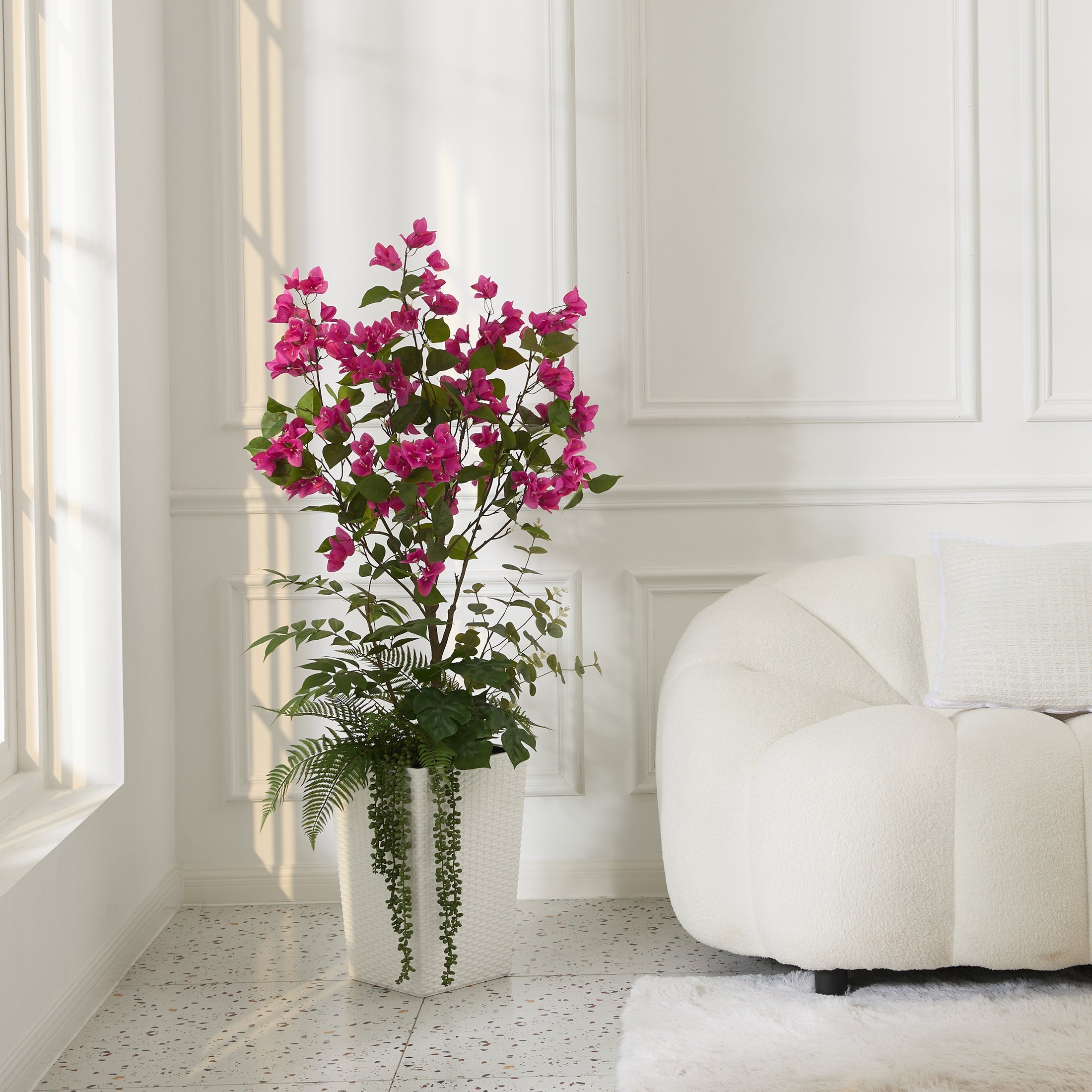 Mixed Greens and Bougainvillea