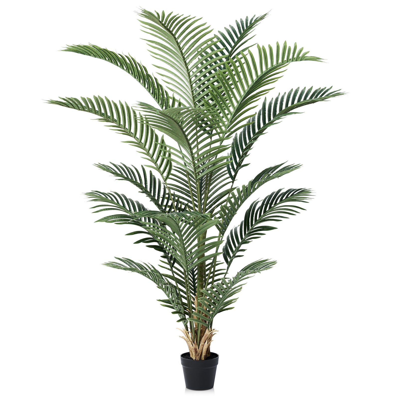 VeriNatural 4/5/6FT UV Resistant Artificial Plam Tree for Indoor & Outdoor (1/2-Pack)（VN125）
