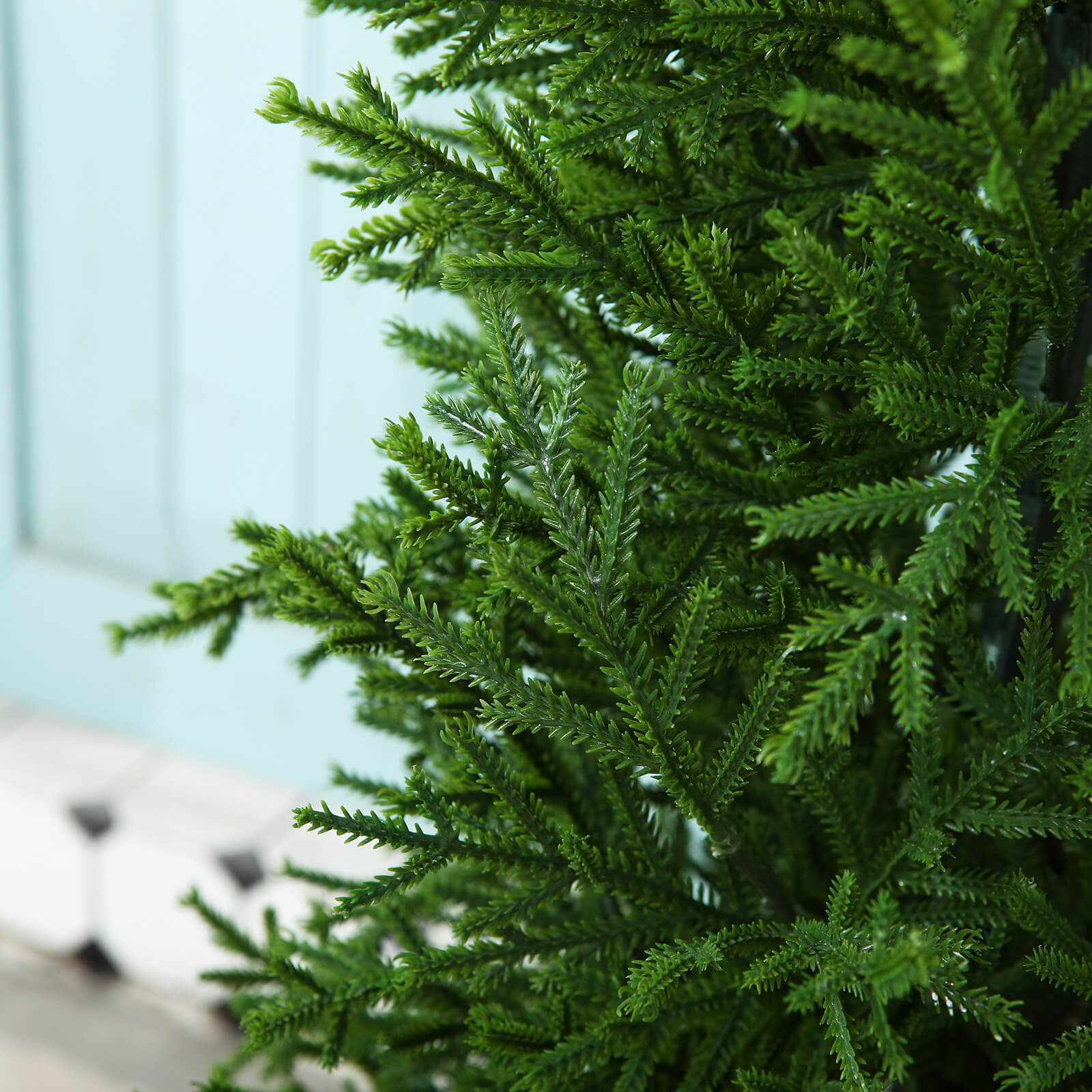 VeriNatural 3/4/5FT Artificial Norfolk Pine Tree with Black Urn Planter for Indoor & Outdoor