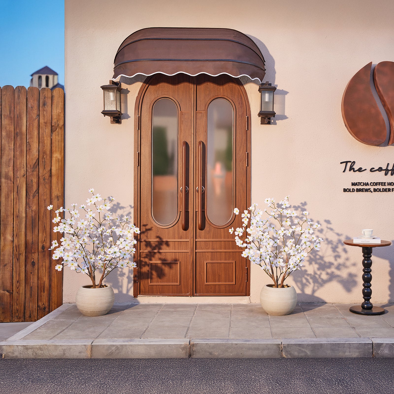 VeriNatural 2-Pack Artificial Dogwood Flower Tree 3/4FT, Faux Silk Flower Trees in Pot for Indoor Decor