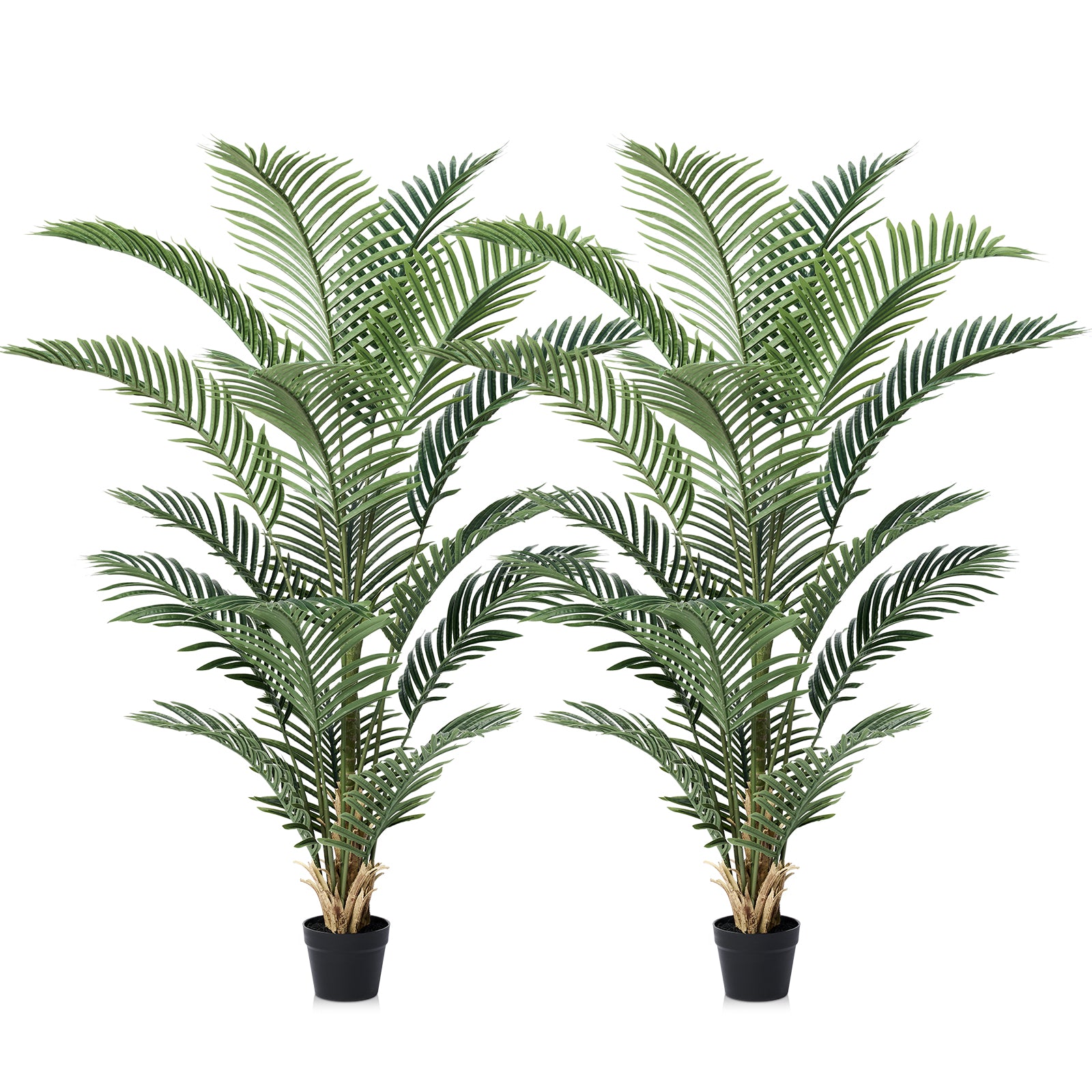 VeriNatural 4/5/6FT UV Resistant Artificial Plam Tree for Indoor & Outdoor (1/2-Pack)（VN125）