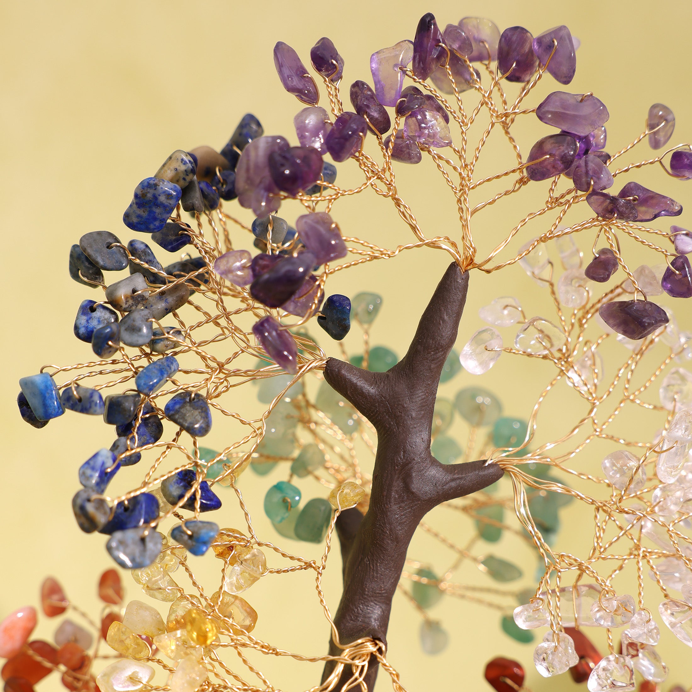 7 Chakra Healing Crystal Tree of Life – Handmade Gift for Women, Mom & Her | Good Luck Decor for Home & Office