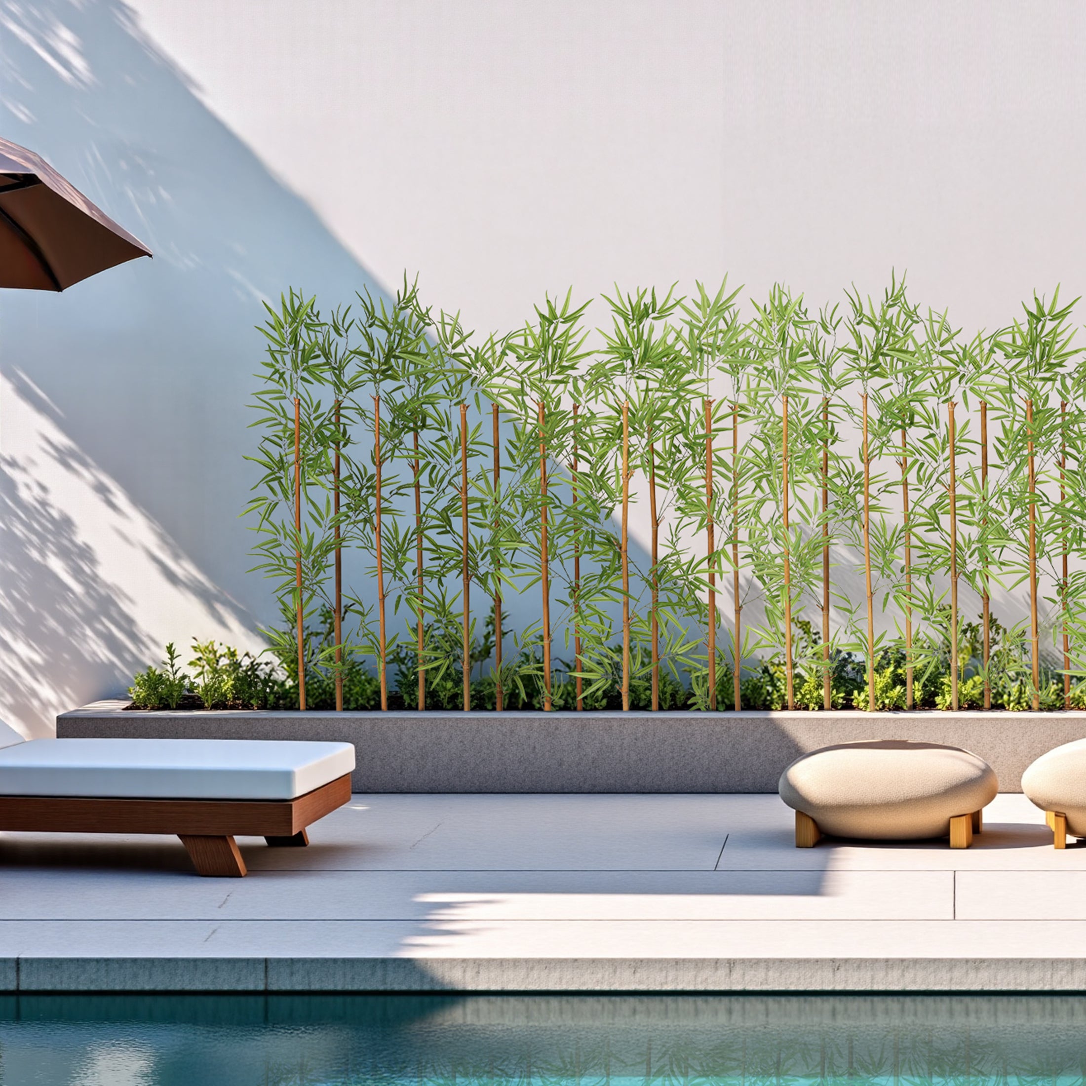 VeriNatural 5/6/7FT Artificial Bamboo Tree, 15/24/36-Stem Faux Bamboo Plant with Natural Stalks, UV Resistant, Lifelike Indoor & Outdoor Greenery (VN144)