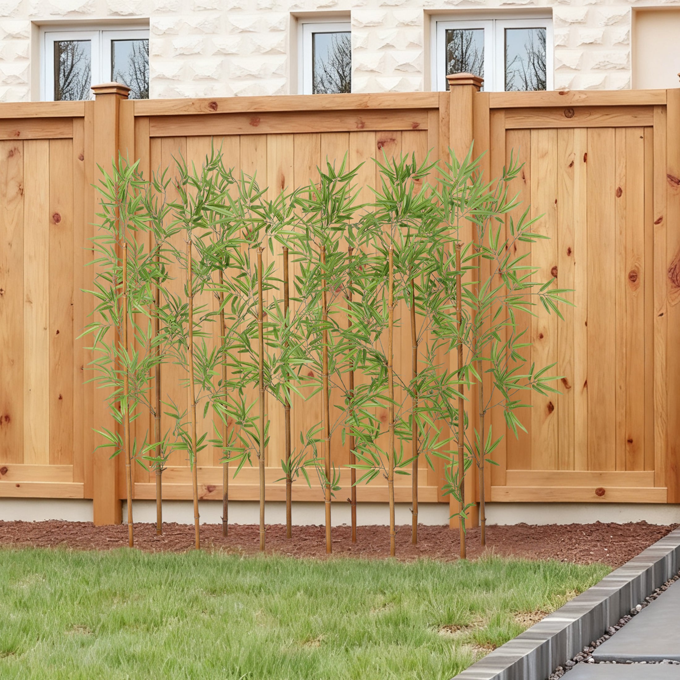 VeriNatural 5/6/7FT Artificial Bamboo Tree, 15/24/36-Stem Faux Bamboo