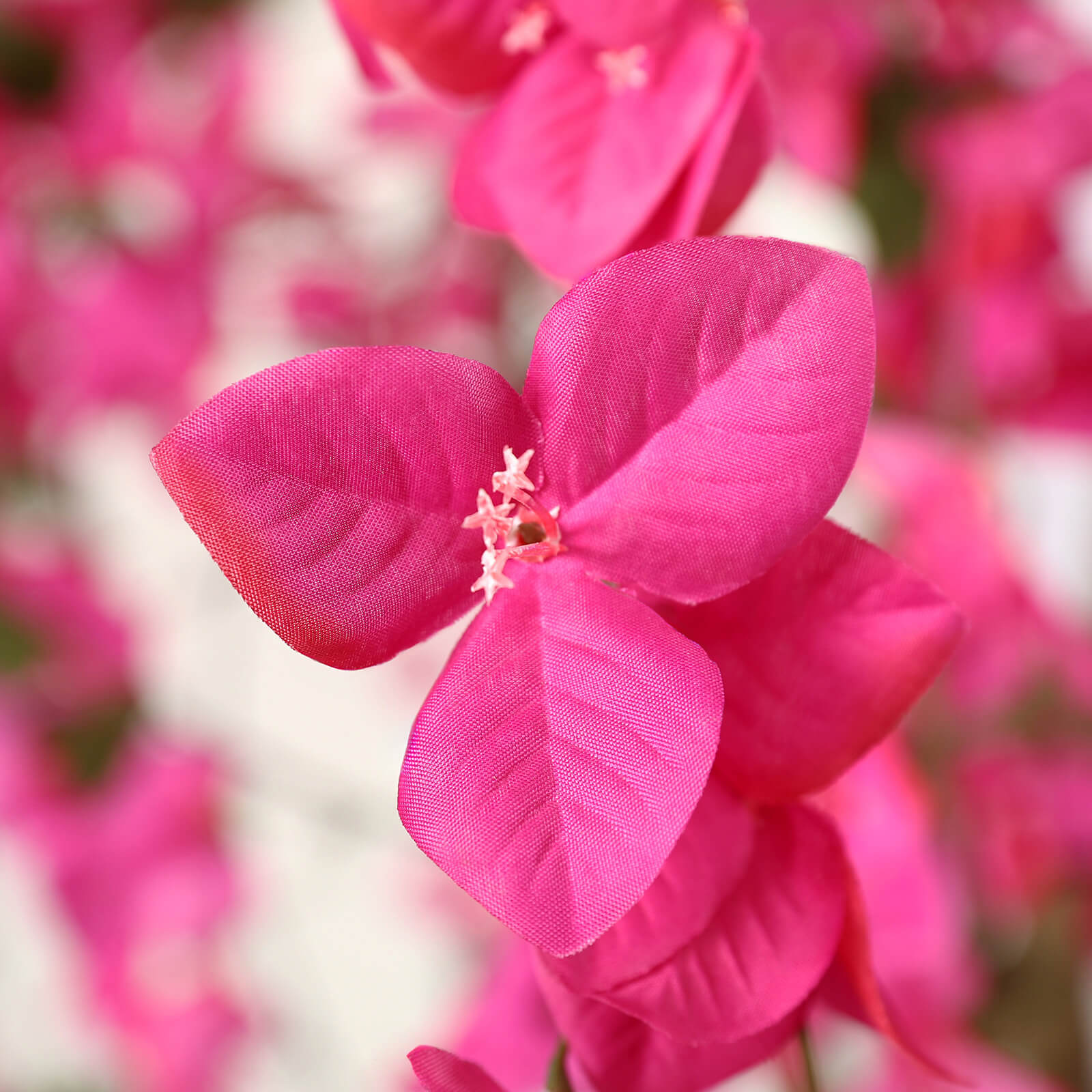 VeriNatural 7FT Artificial Bougainvillea with Gray Oval Planter for Indoor & Outdoor