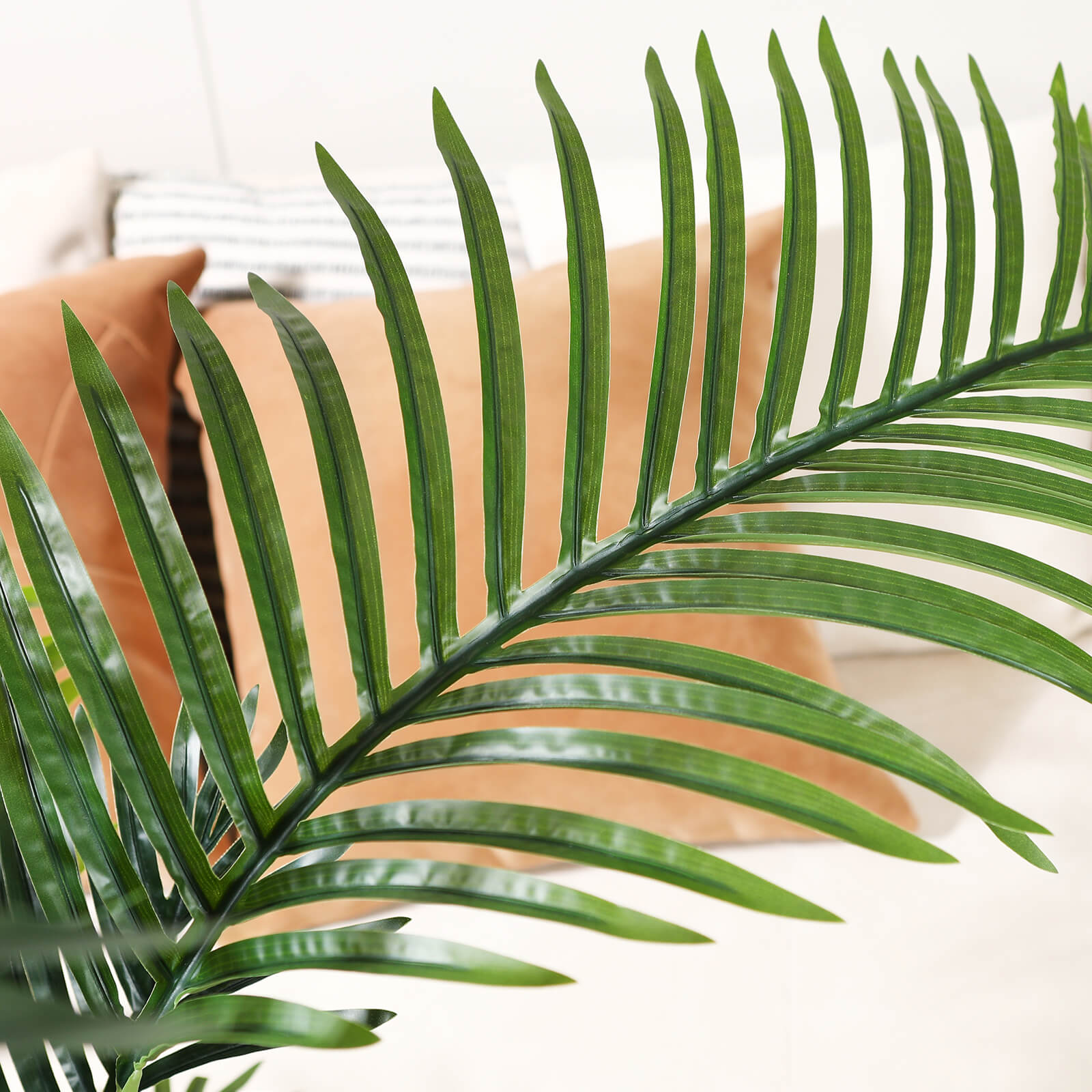 VeriNatural 5/6FT Artificial Palm Tree with White Planter for Indoor