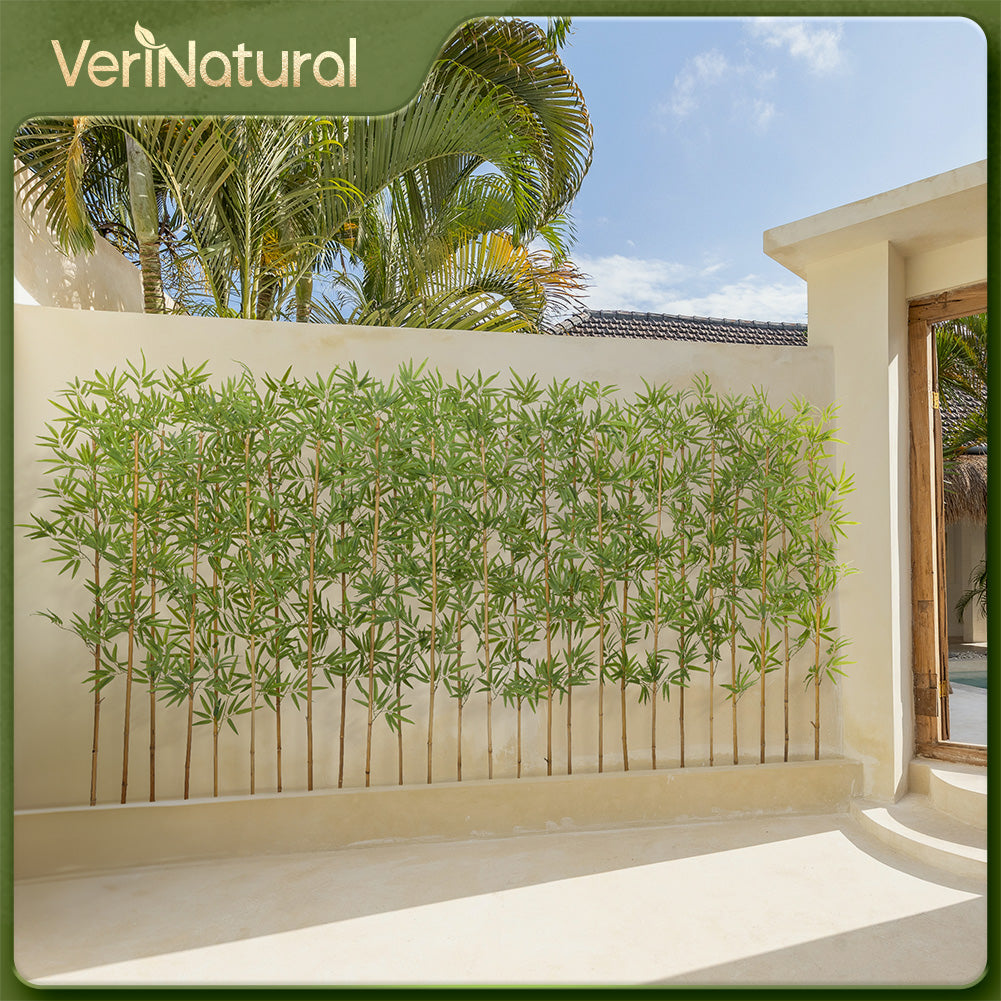 VeriNatural 6FT 24-Pack Artificial Bamboo Stems UV Resistant for Indoor & Outdoor(VN144)