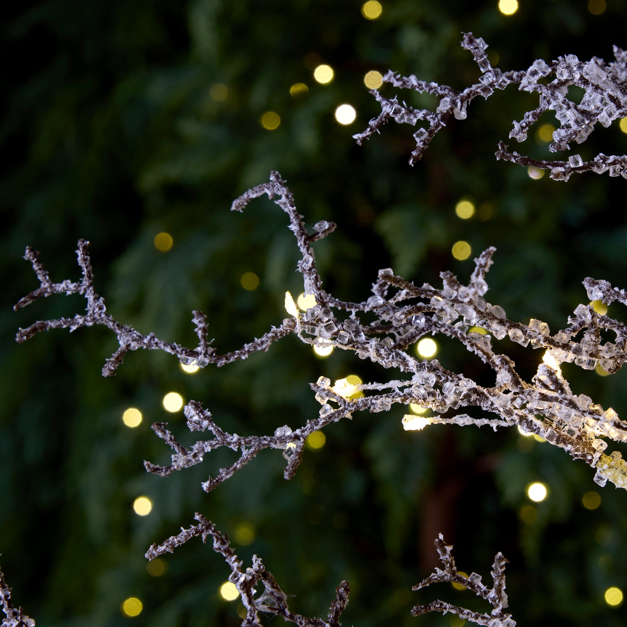 VeriNatural 4FT+5FT+6FT Pre-Lit Ice Crystal Christmas Tree Set – Golden Warm White LED Trees with Breathing Flash, Indoor & Outdoor Holiday Decor