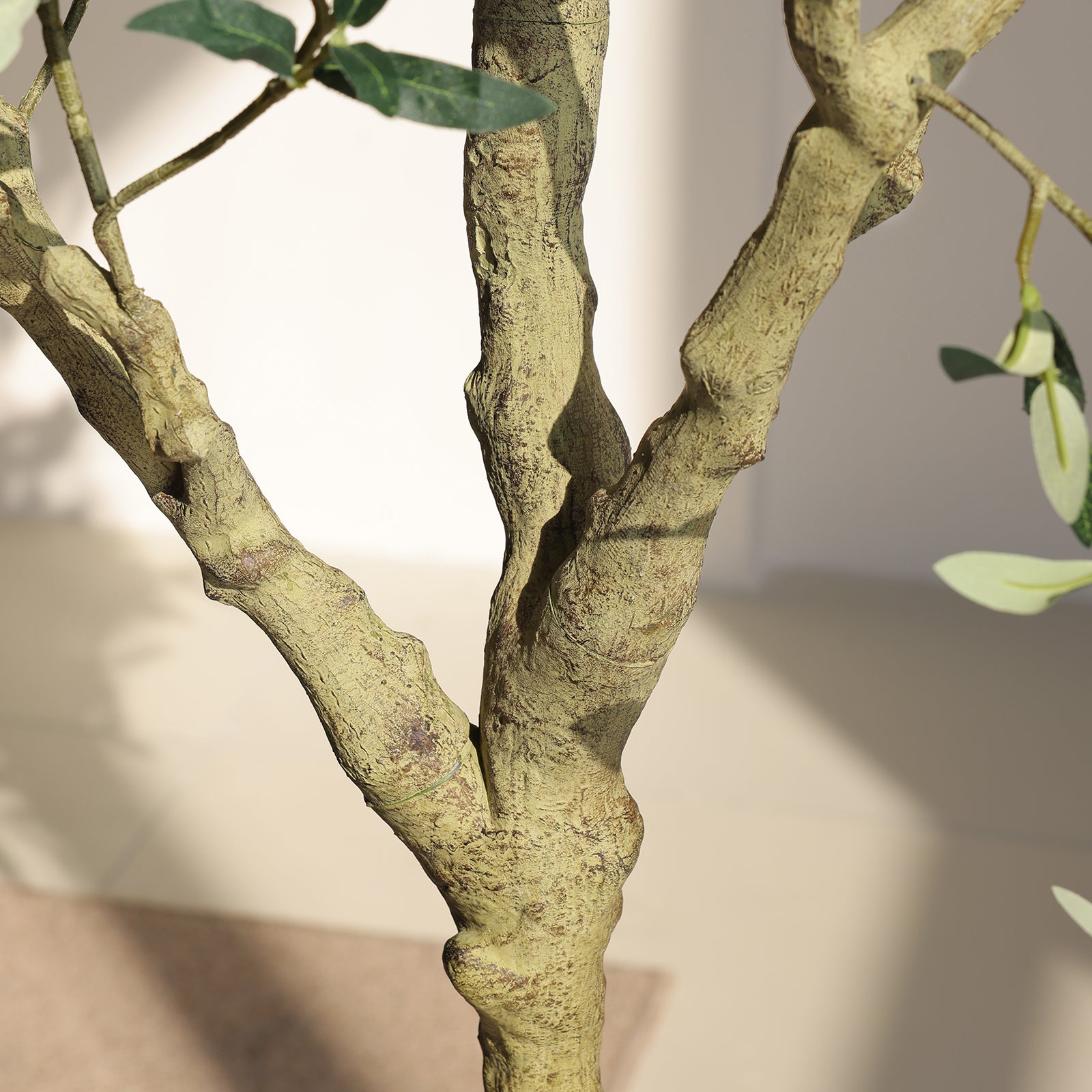 VeriNatural 7FT Artificial Olive Tree  Lifelike Faux Plant in Pot | Living Room & Office Decor