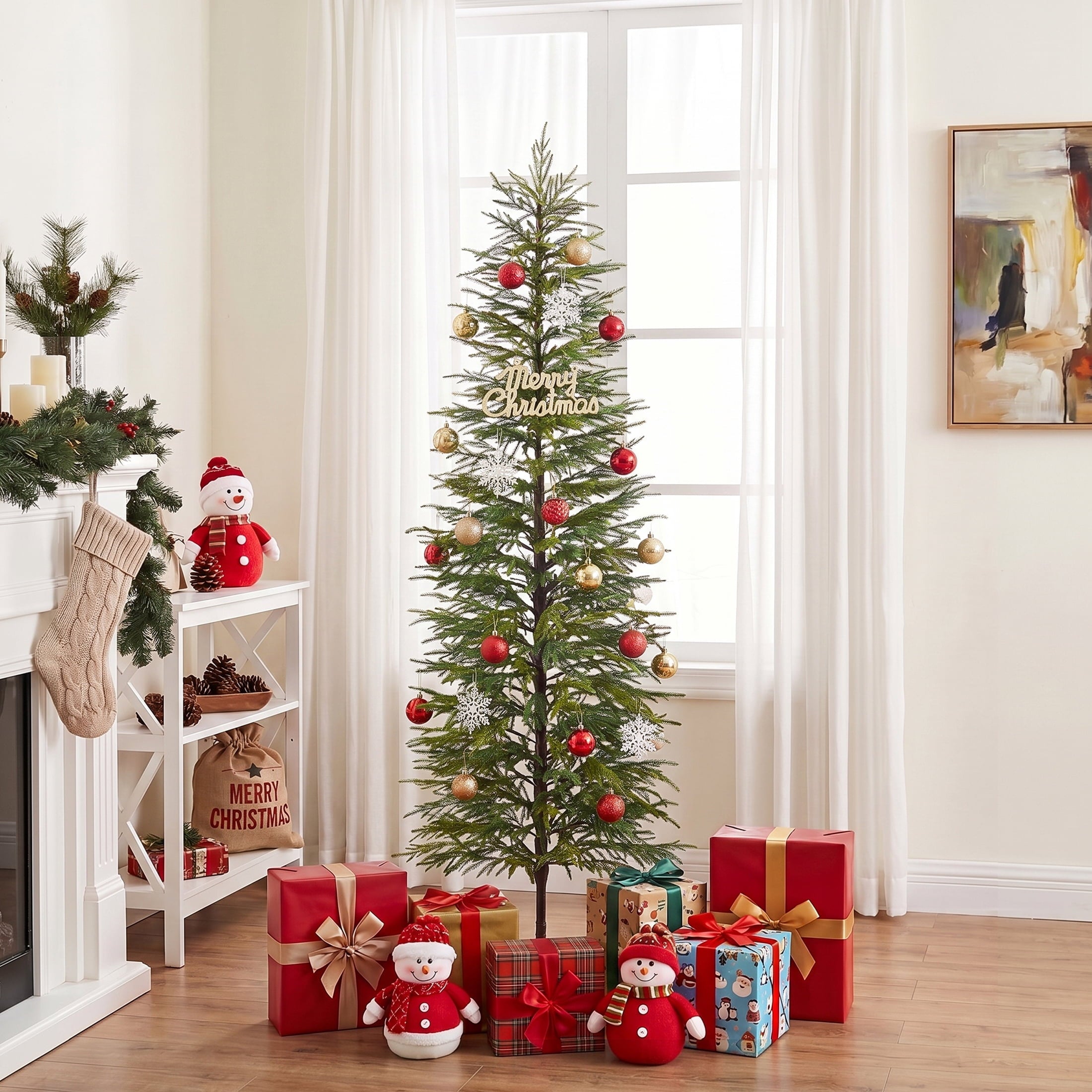 DR.Planzen 6' Artificial Christmas Tree for Indoor Christmas Decor ¨C Premium Green Cypress