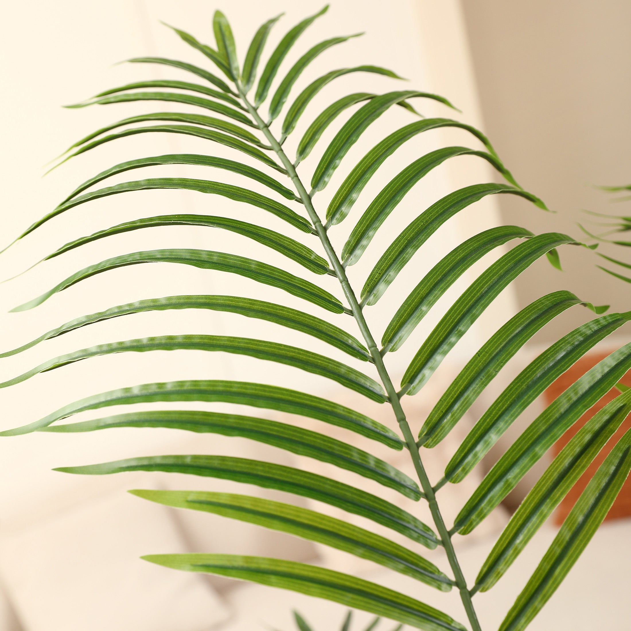 VeriNatural Artificial Palm Plant 4.6/5.3FT Fake Tropical Palm Tree, Perfect Faux Dypsis Lutescens Plants in Pot for Indoor Outdoor House Home Office Garden Modern Decoration Housewarming Gift,2Pcs