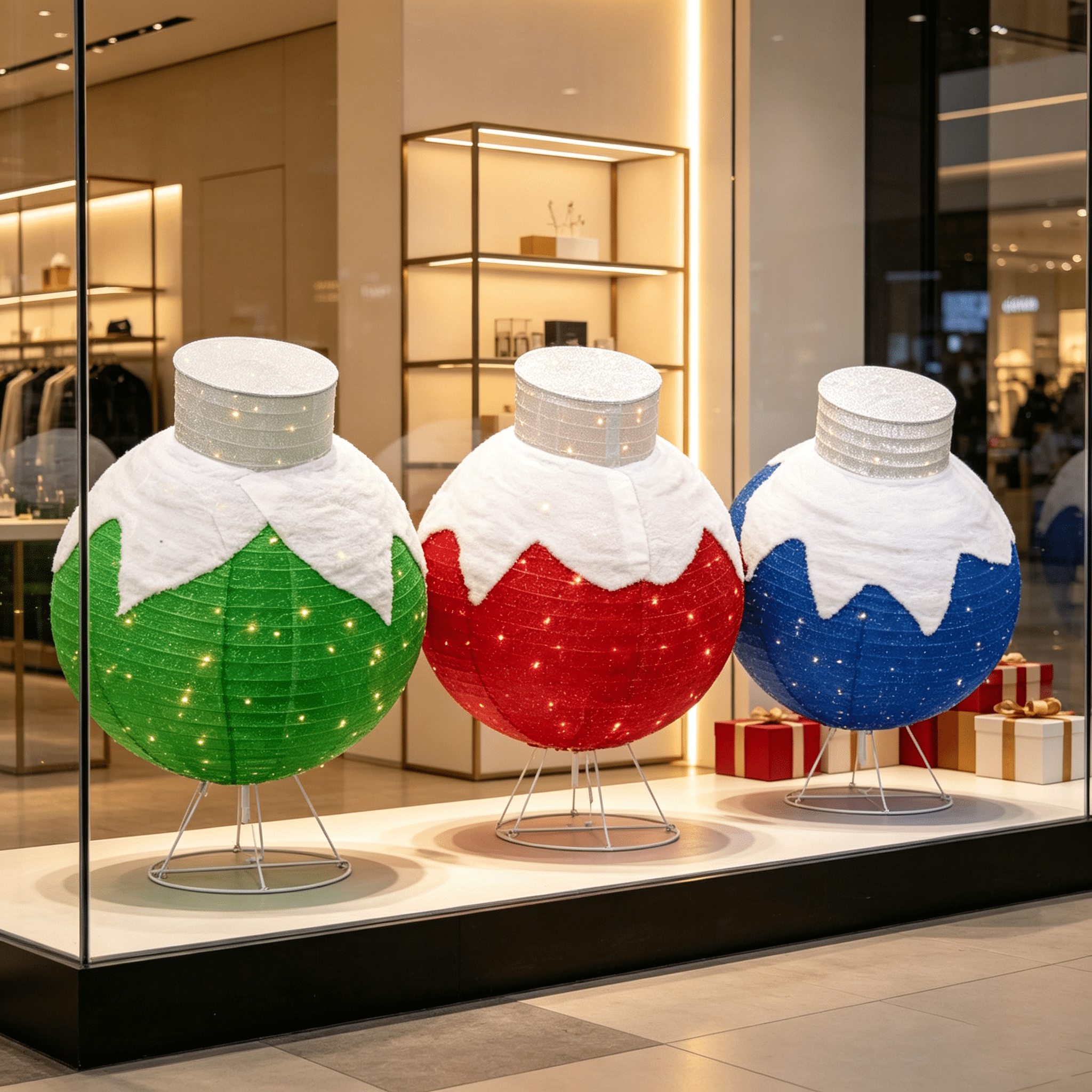 DR.Planzen 3Pack Christmas Ball, LED Holiday Decorations