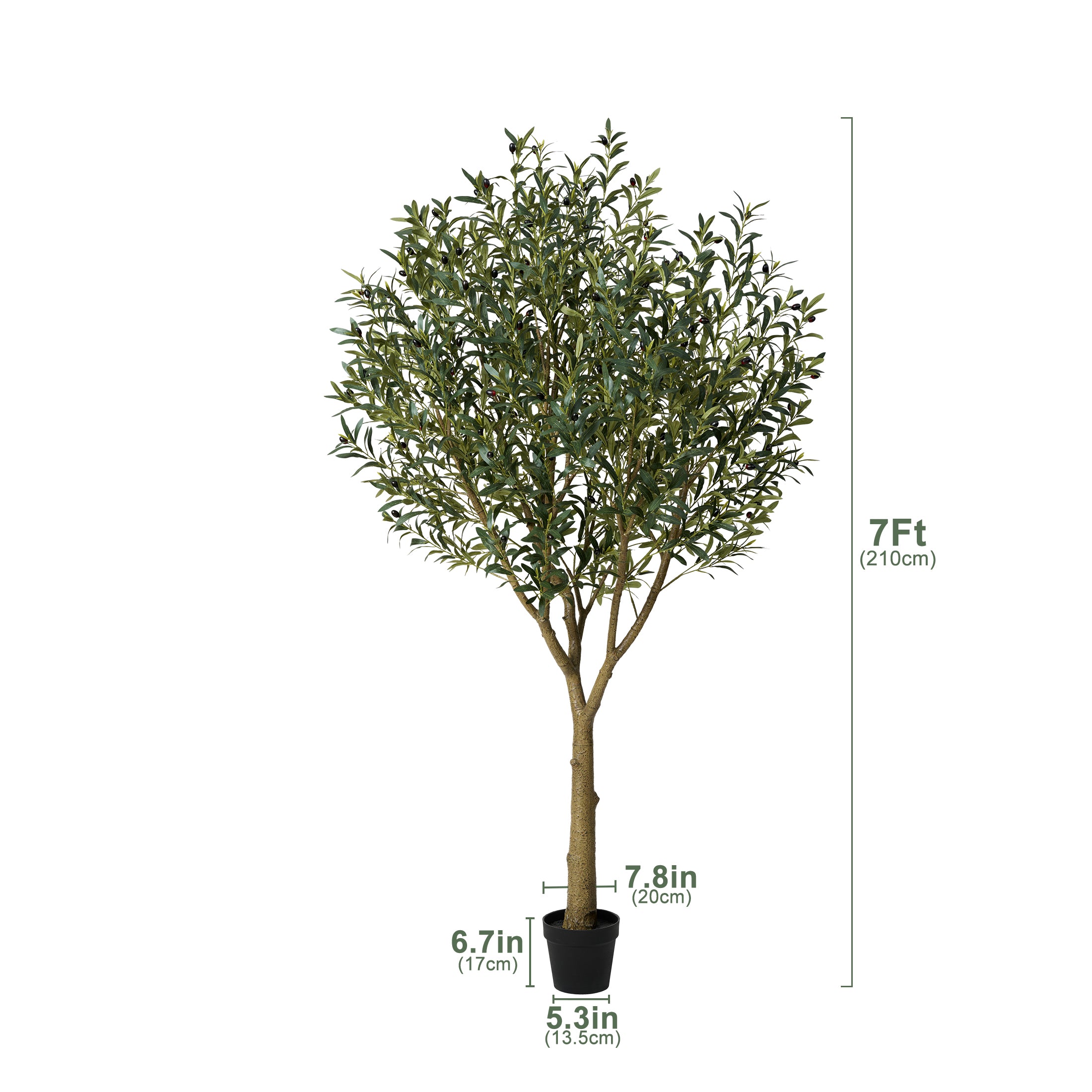 VeriNatural 5/6/7/8FT Artificial Olive Tree UV Resistant for Indoor &