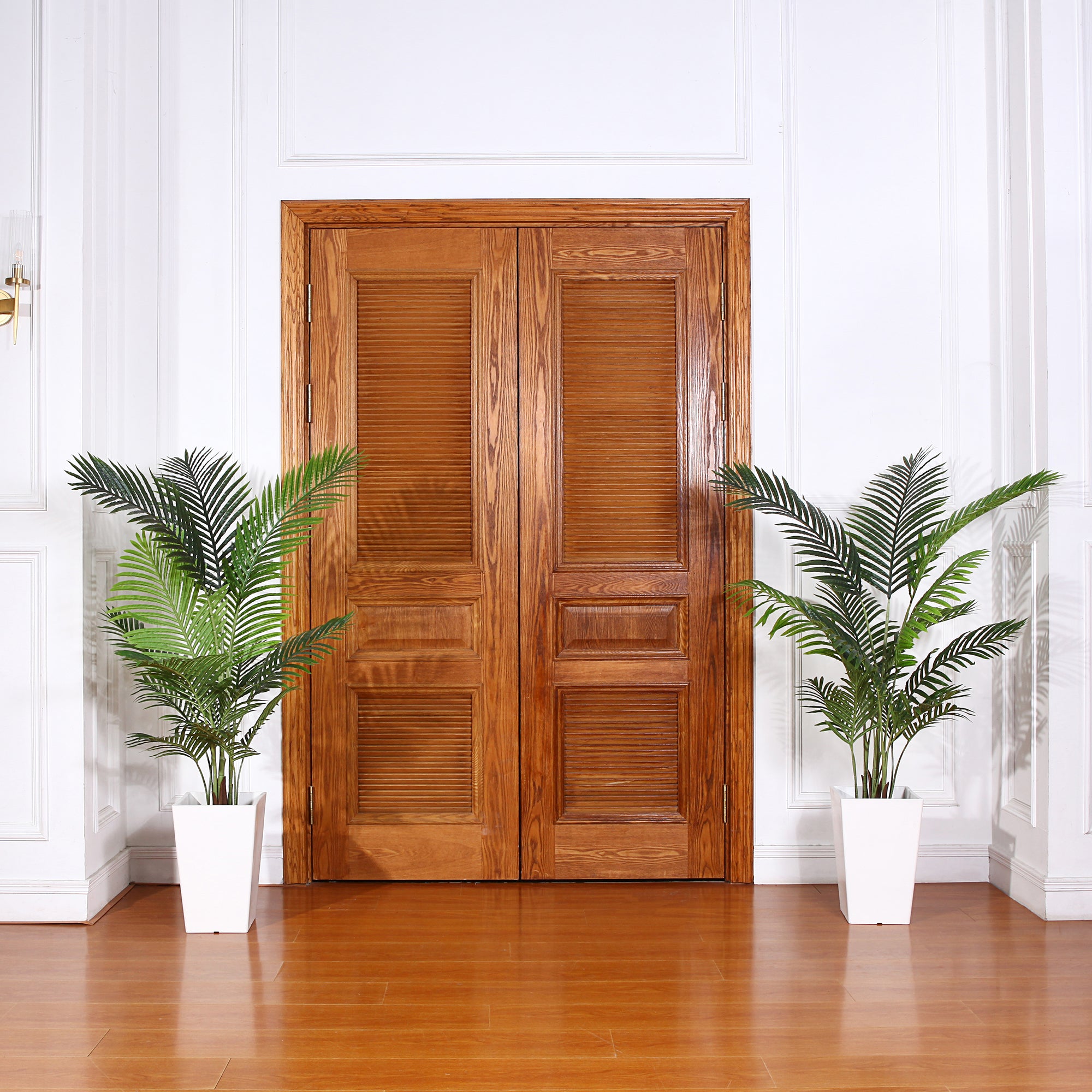 VeriNatural 3.6FT / 4.6FT Artificial Paradise Palm Tree  Realistic Faux Palm Plant, Indoor Home Décor, Black Nursery Pot, No Maintenance Needed