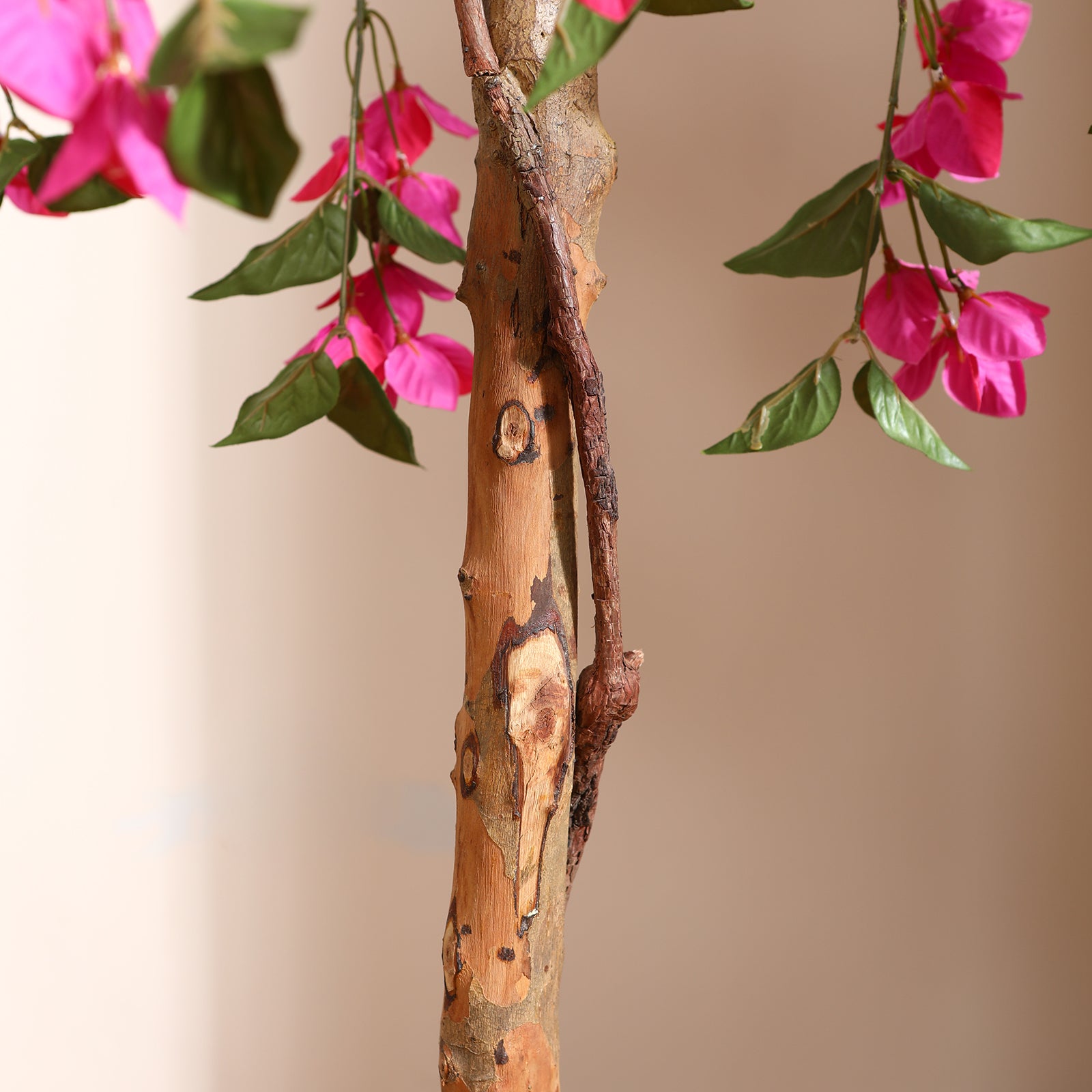 VeriNatural 4/5FT Pink Silk Bougainvillea Tree  Realistic Faux Plant for Indoor & Outdoor Decor Artificial Tree with Stand