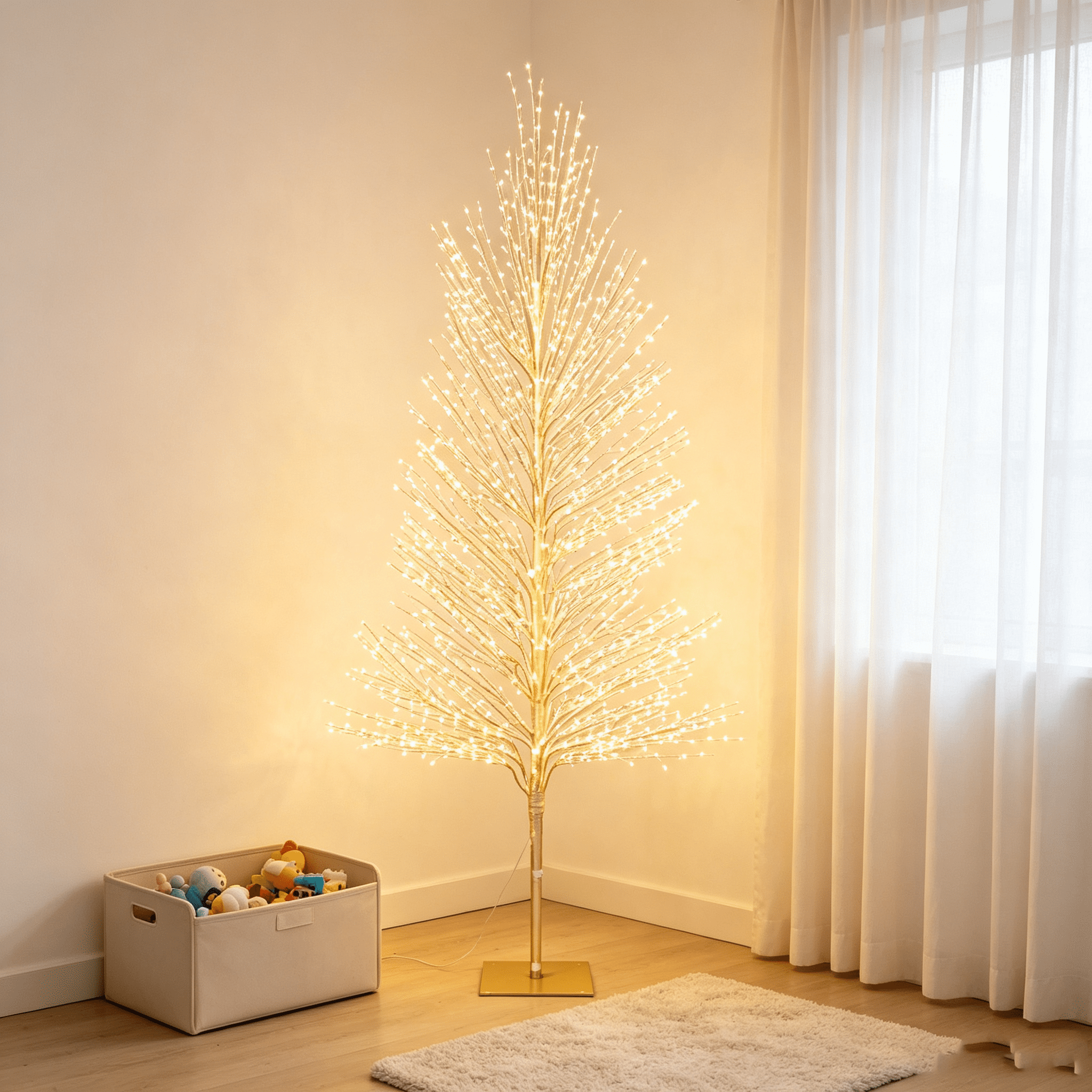 DR.Planzen 6FT Pre-Lit Twisted LED Christmas Tree, Golden Warm White Lighted Spiral Tree with Breathing Flash, Indoor & Outdoor Holiday Decor